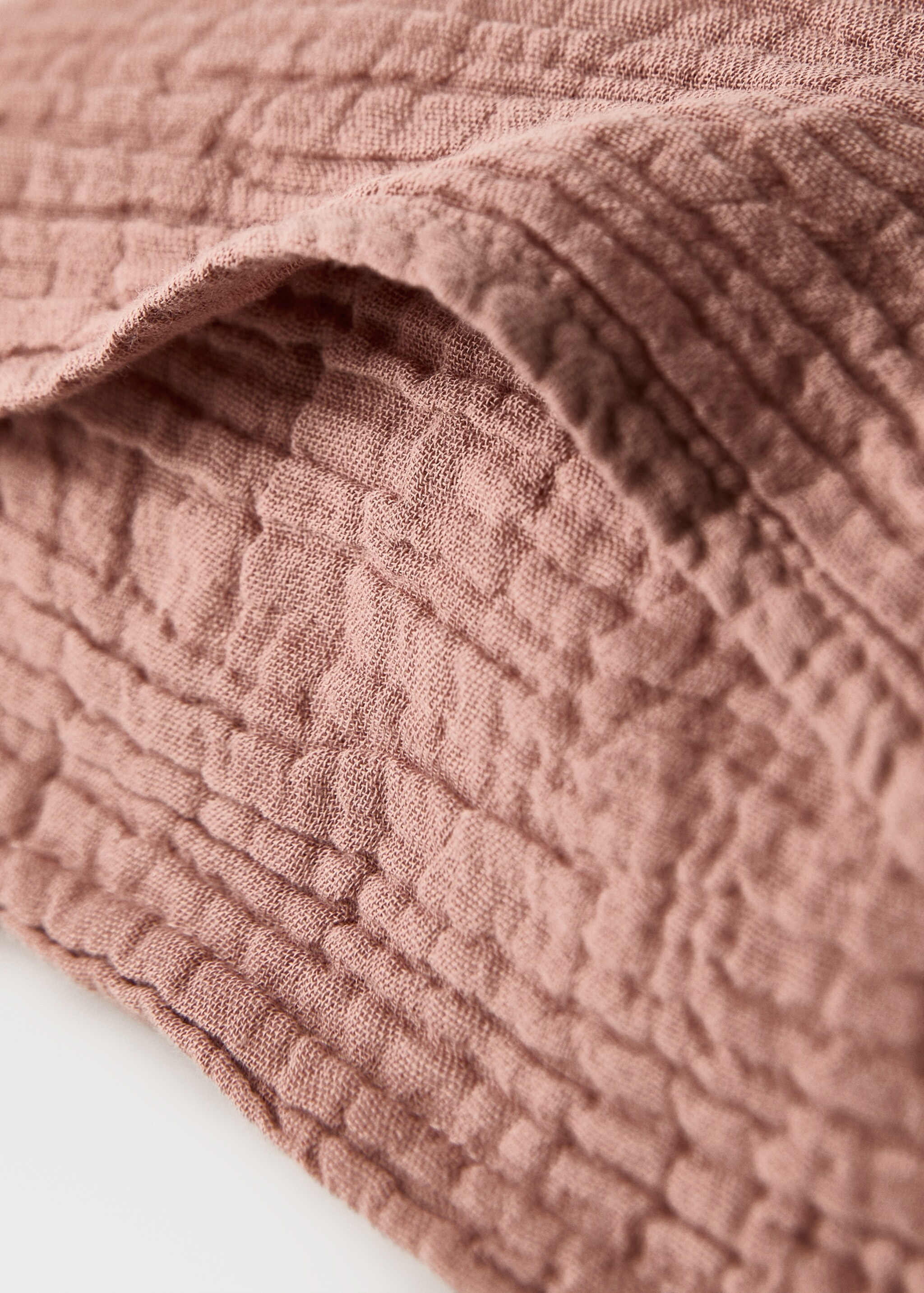 Gauze children's cushion cover 30x40 cm - Details of the article 2, Cherry. Ref: 17041595-00.