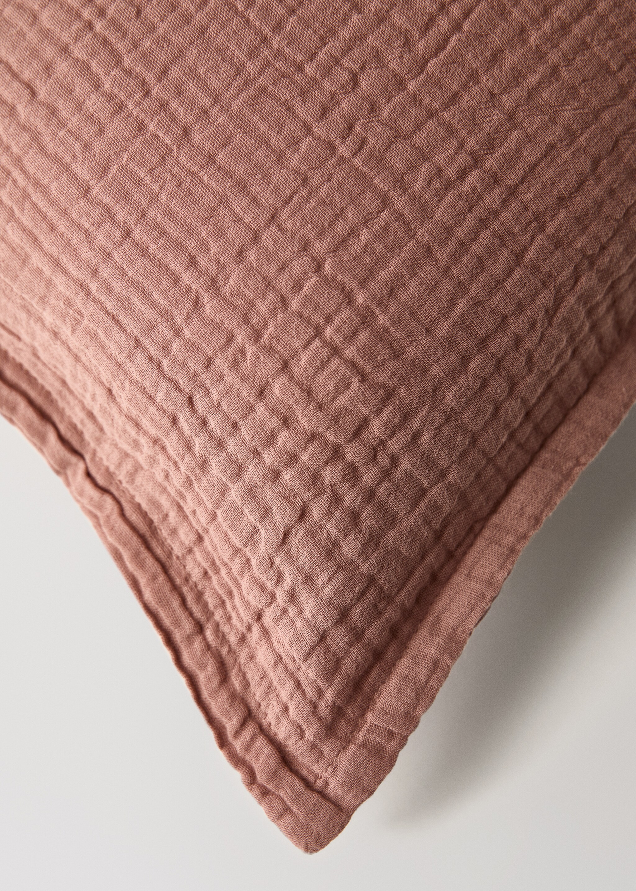 Gauze children's cushion cover 30x40 cm - Details of the article 4, Cherry. Ref: 17041595-00.