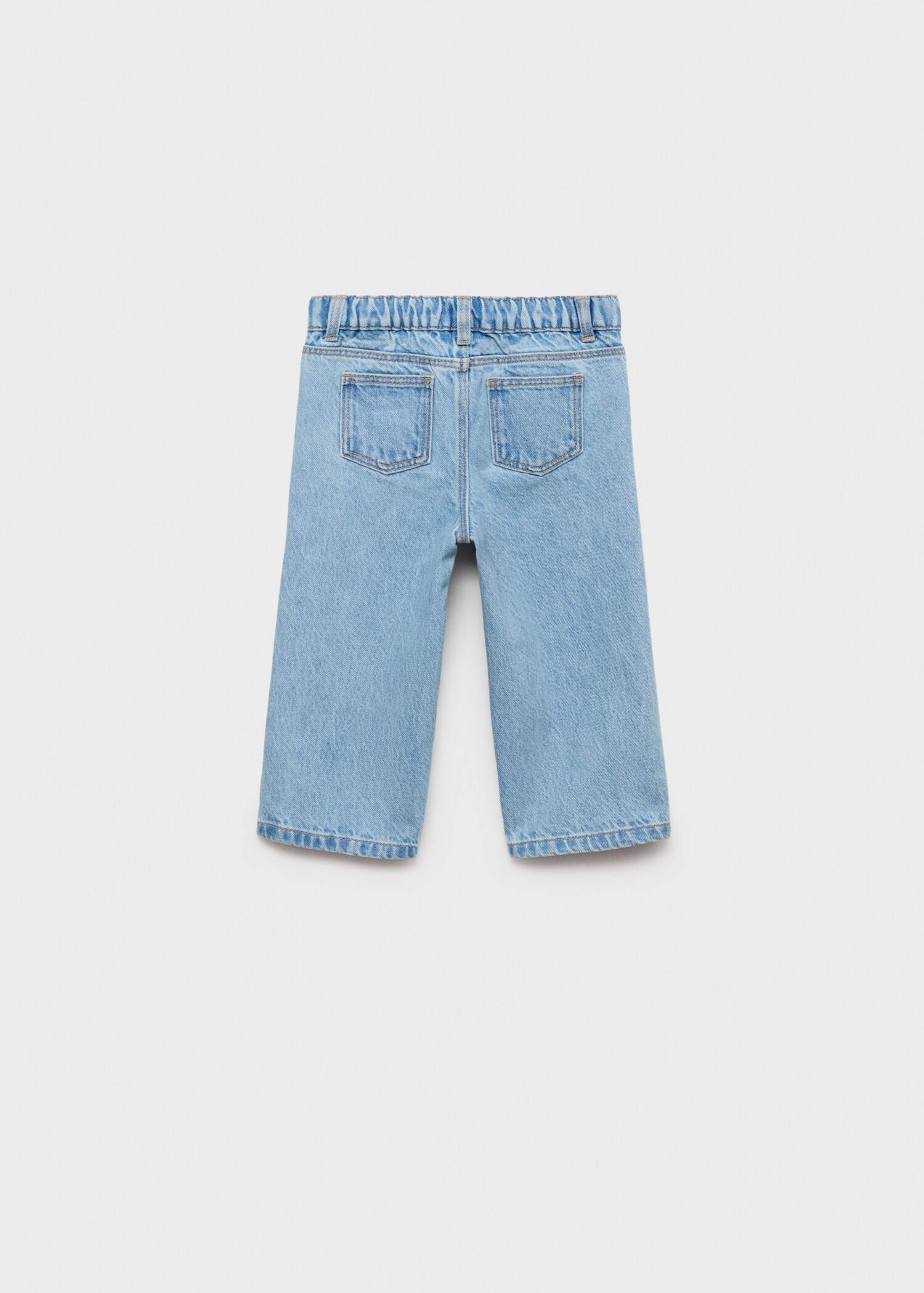 Cotton culotte jeans - Reverse of the article