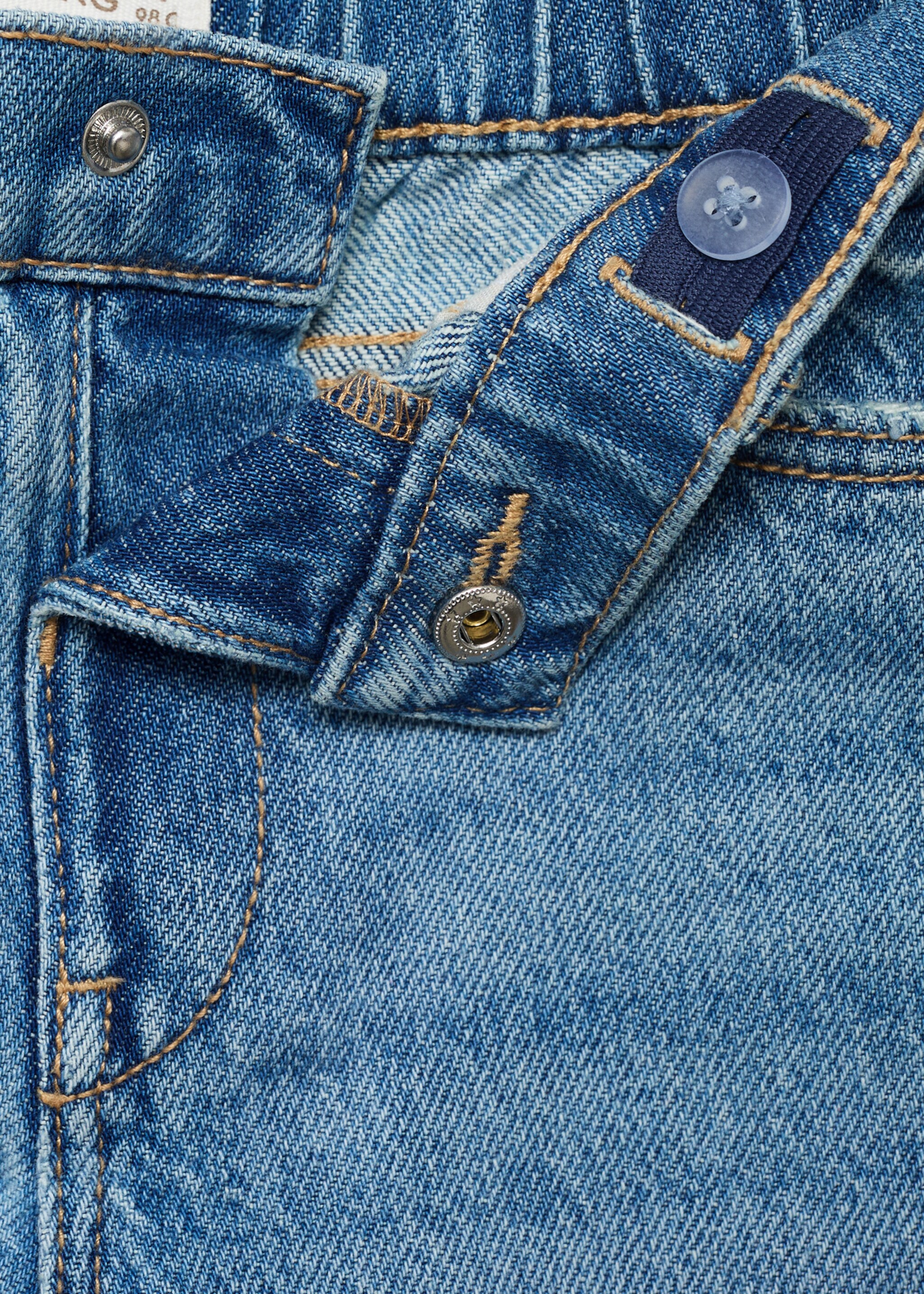 Cotton culotte jeans - Details of the article 8