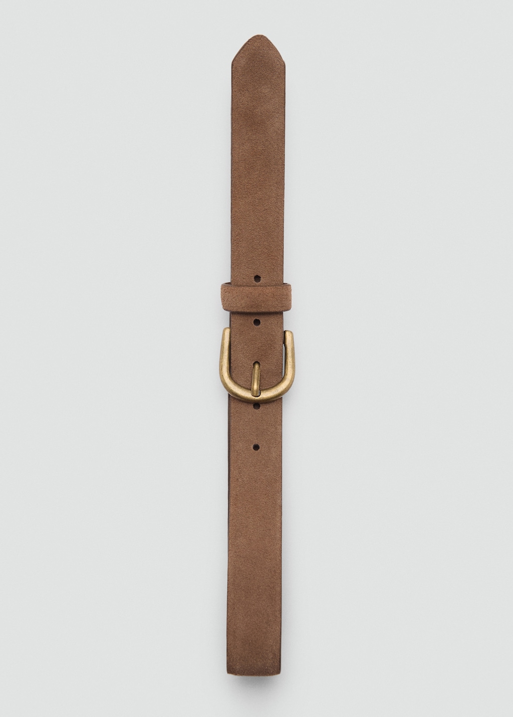 Suede leather belt