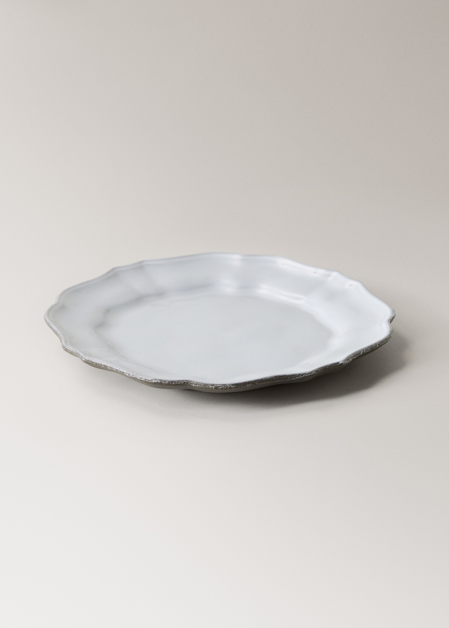 Recycled stoneware dessert plate - Details of the article 2