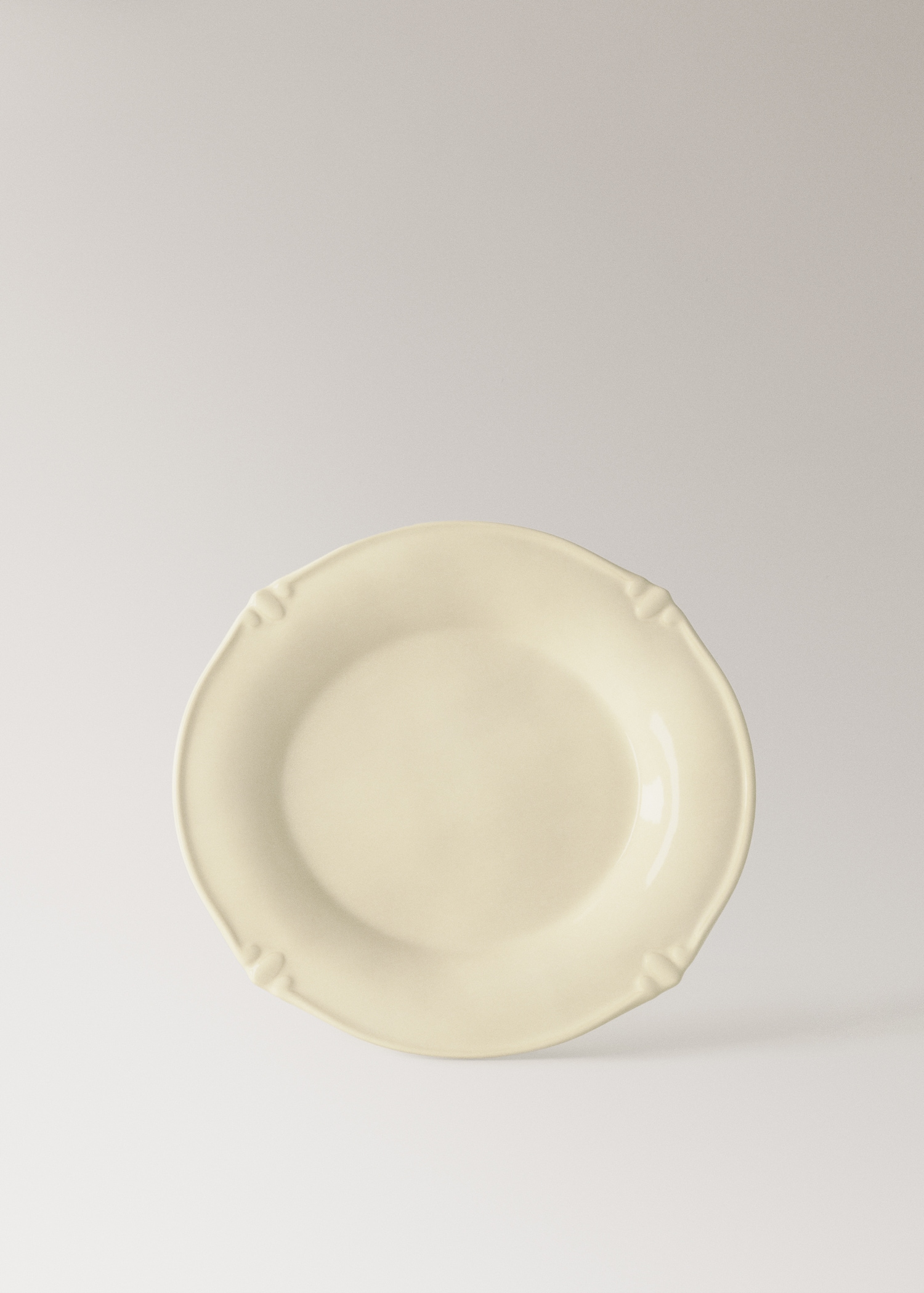 Oval stoneware dinner plate - Article without model
