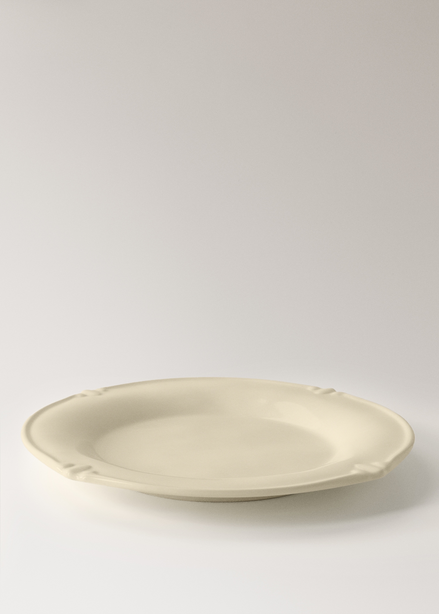 Oval stoneware dinner plate - Details of the article 1