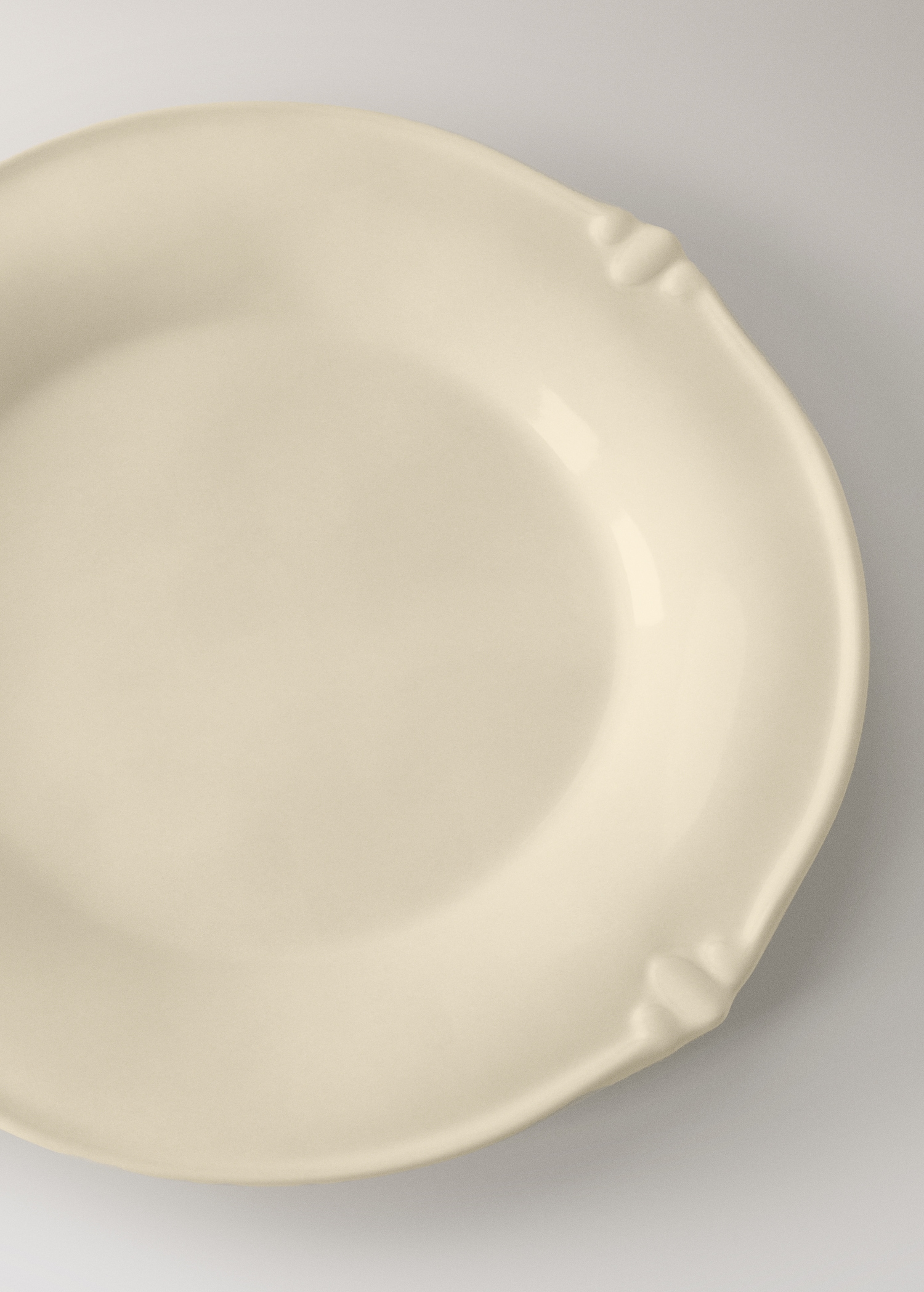Oval stoneware dinner plate - Details of the article 2