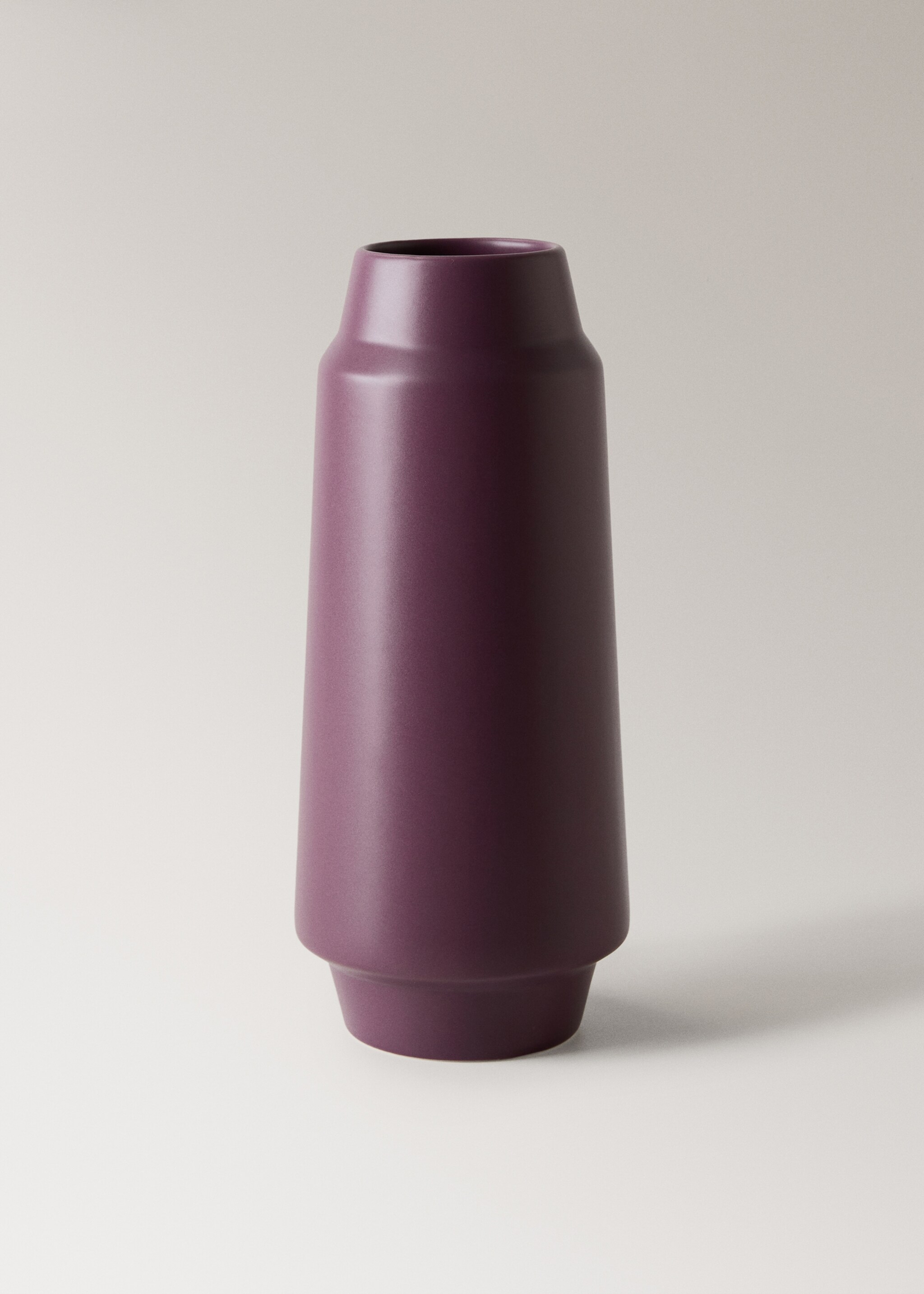 Conical earthenware vase - Товар без моделі, Пурпурний. Ref: 17042042-00.
