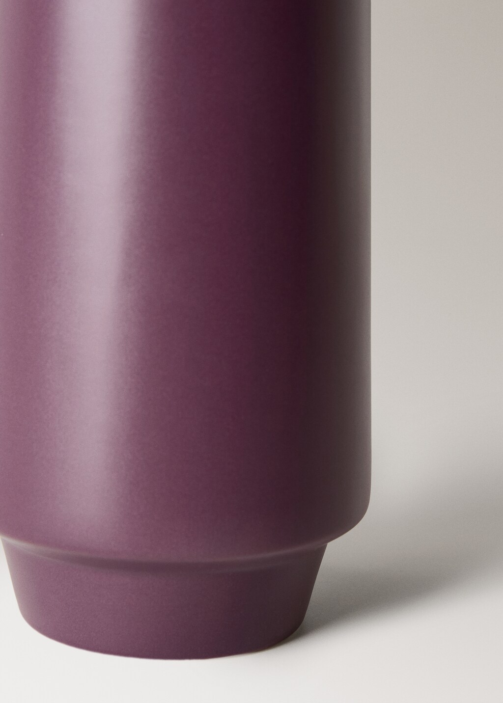 Conical-shaped earthenware vase