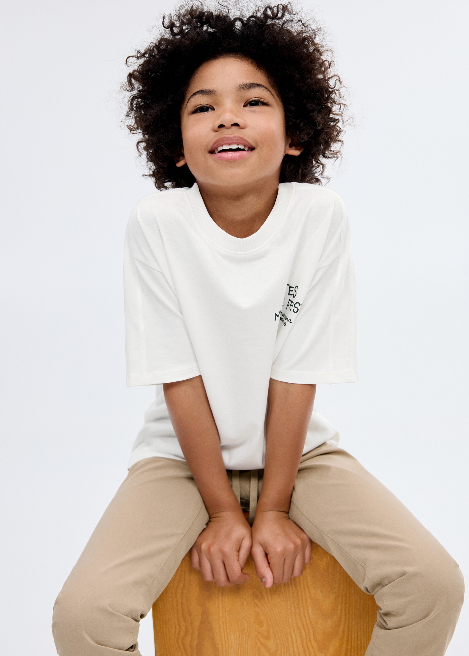 Printed cotton-blend T-shirt - Medium plane