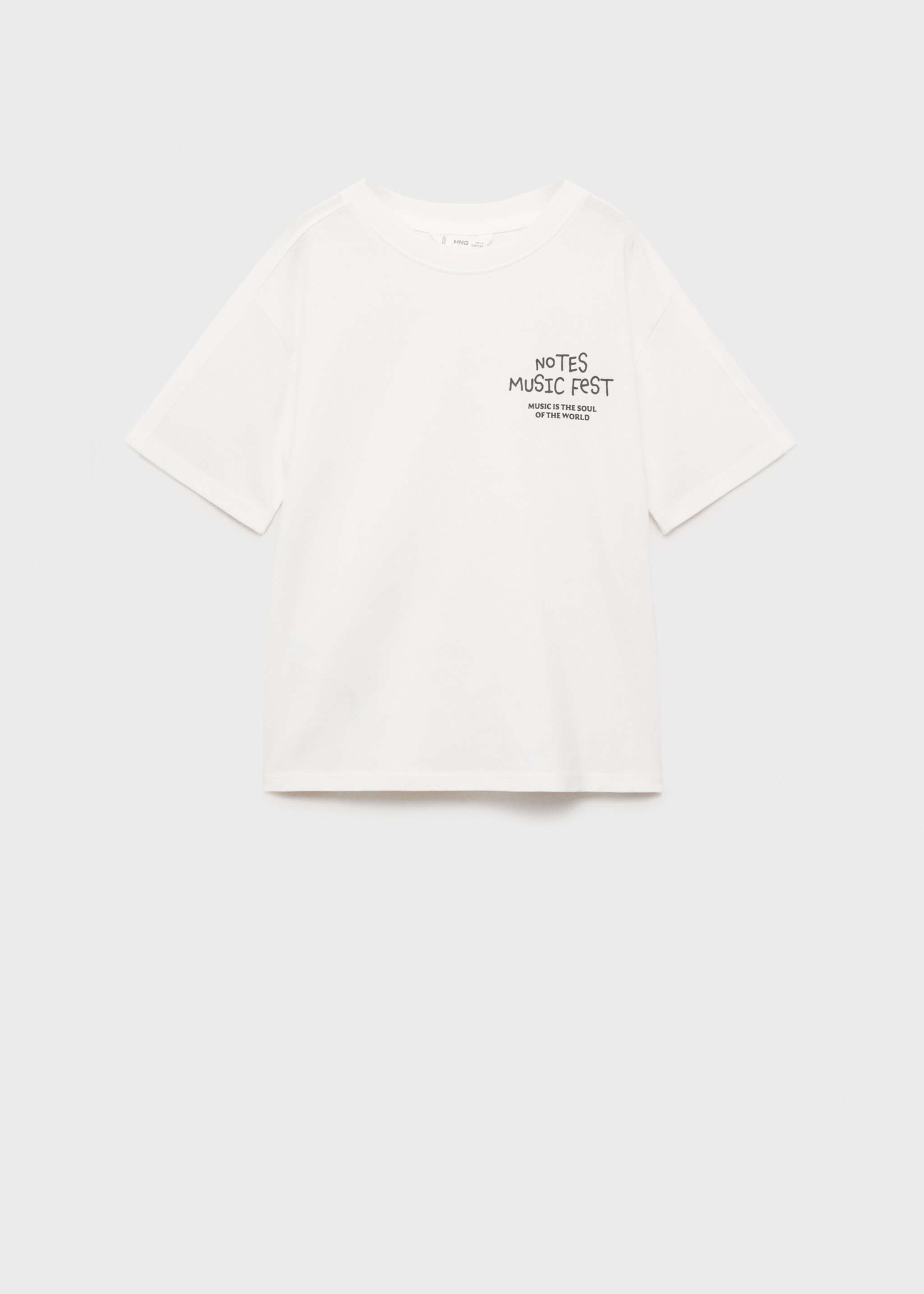 Printed cotton-blend T-shirt - Article without model