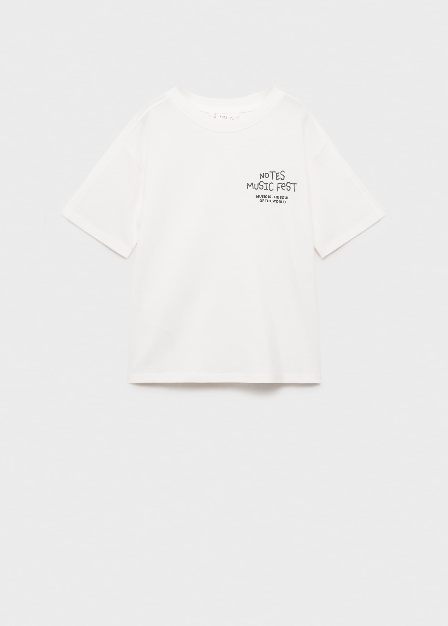 Printed cotton-blend T-shirt - Article without model