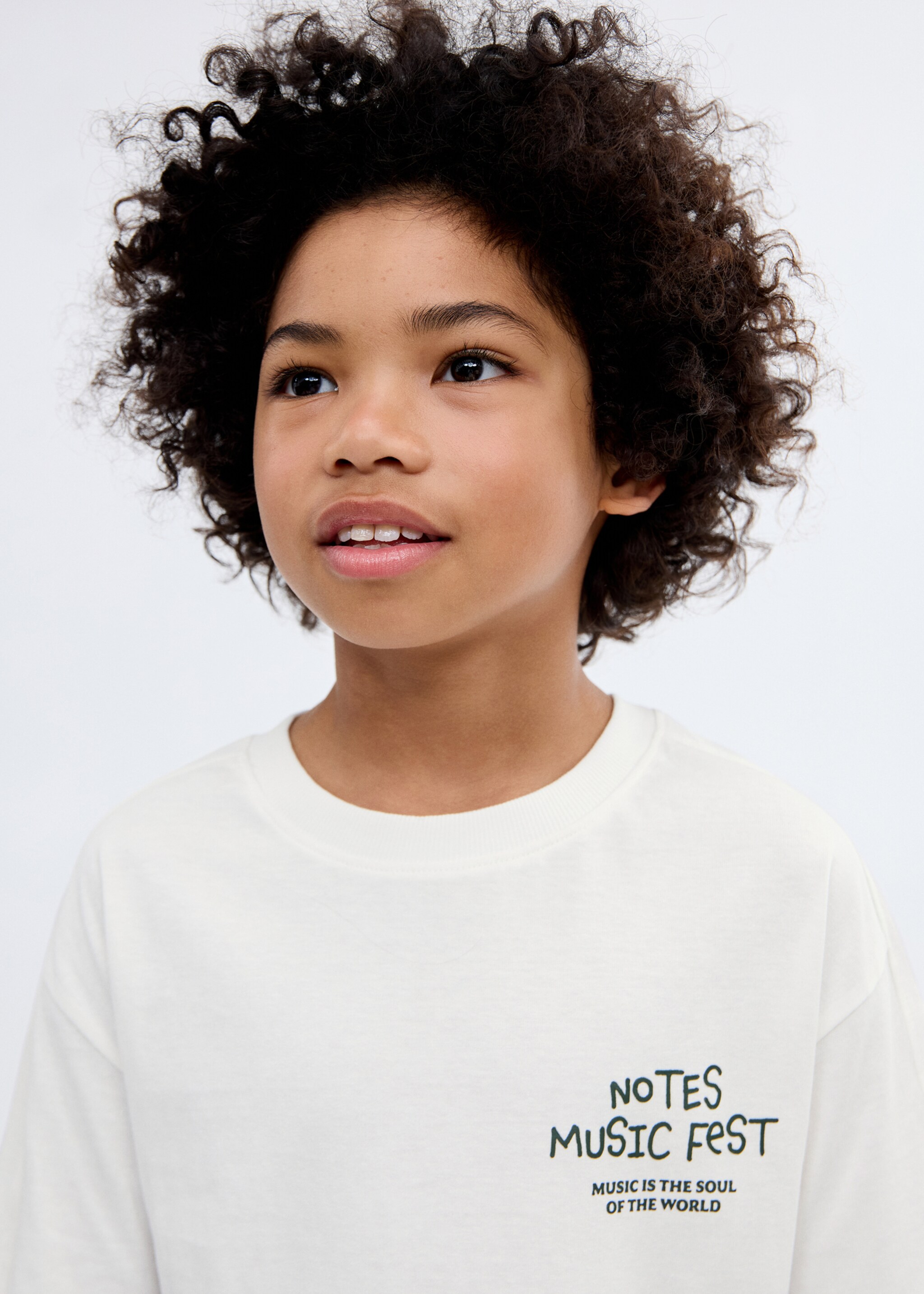 Printed cotton-blend T-shirt - Details of the article 1