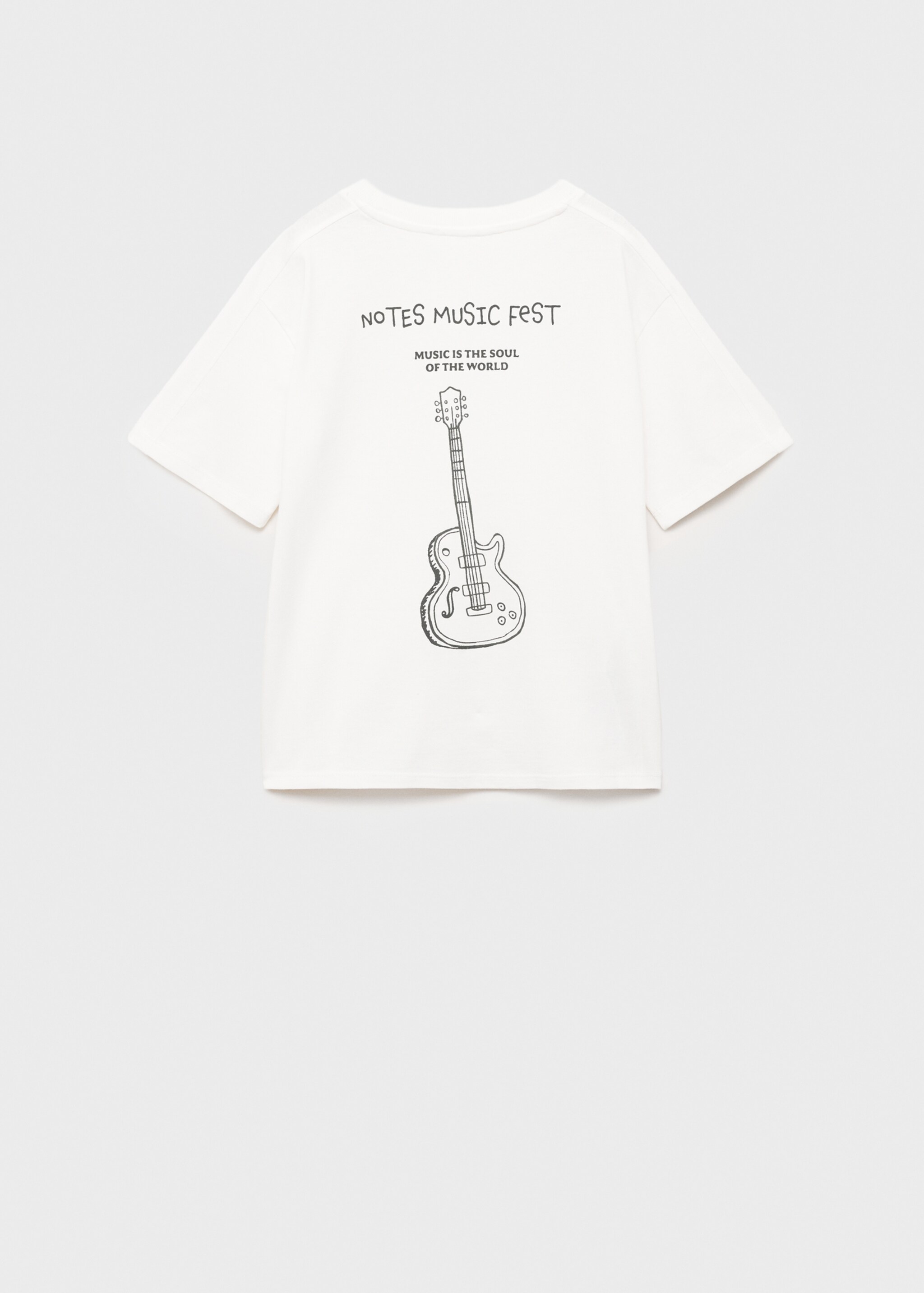 Printed cotton-blend T-shirt - Reverse of the article