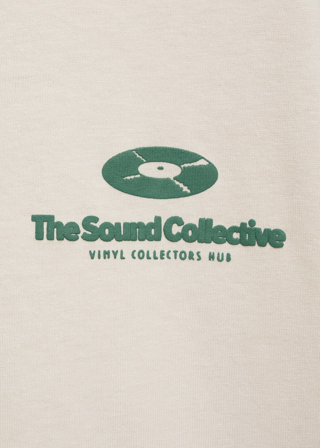 Printed embossed letters t-shirt