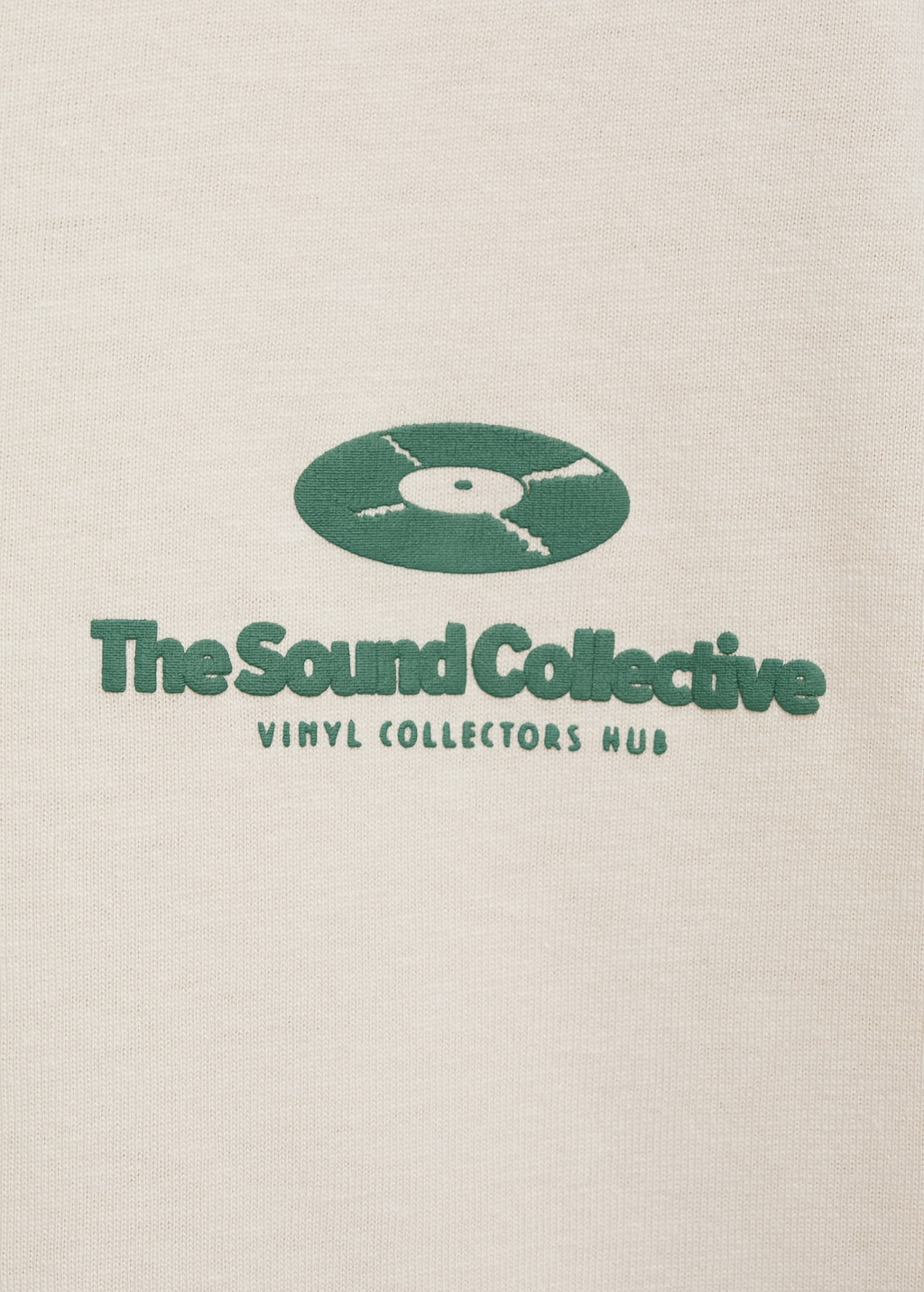 Printed embossed letters t-shirt