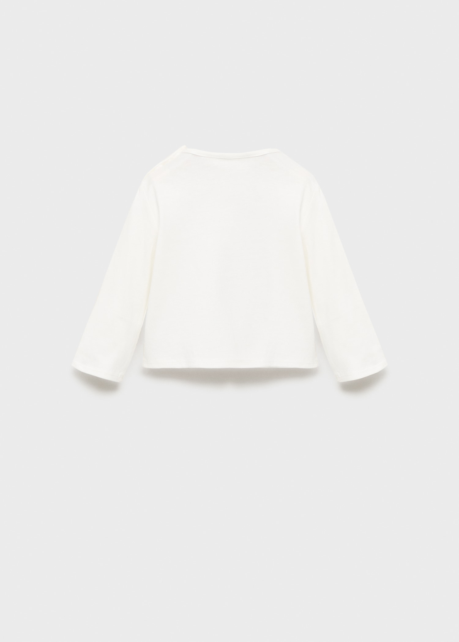 Embroidered printed T-shirt - Reverse of the article