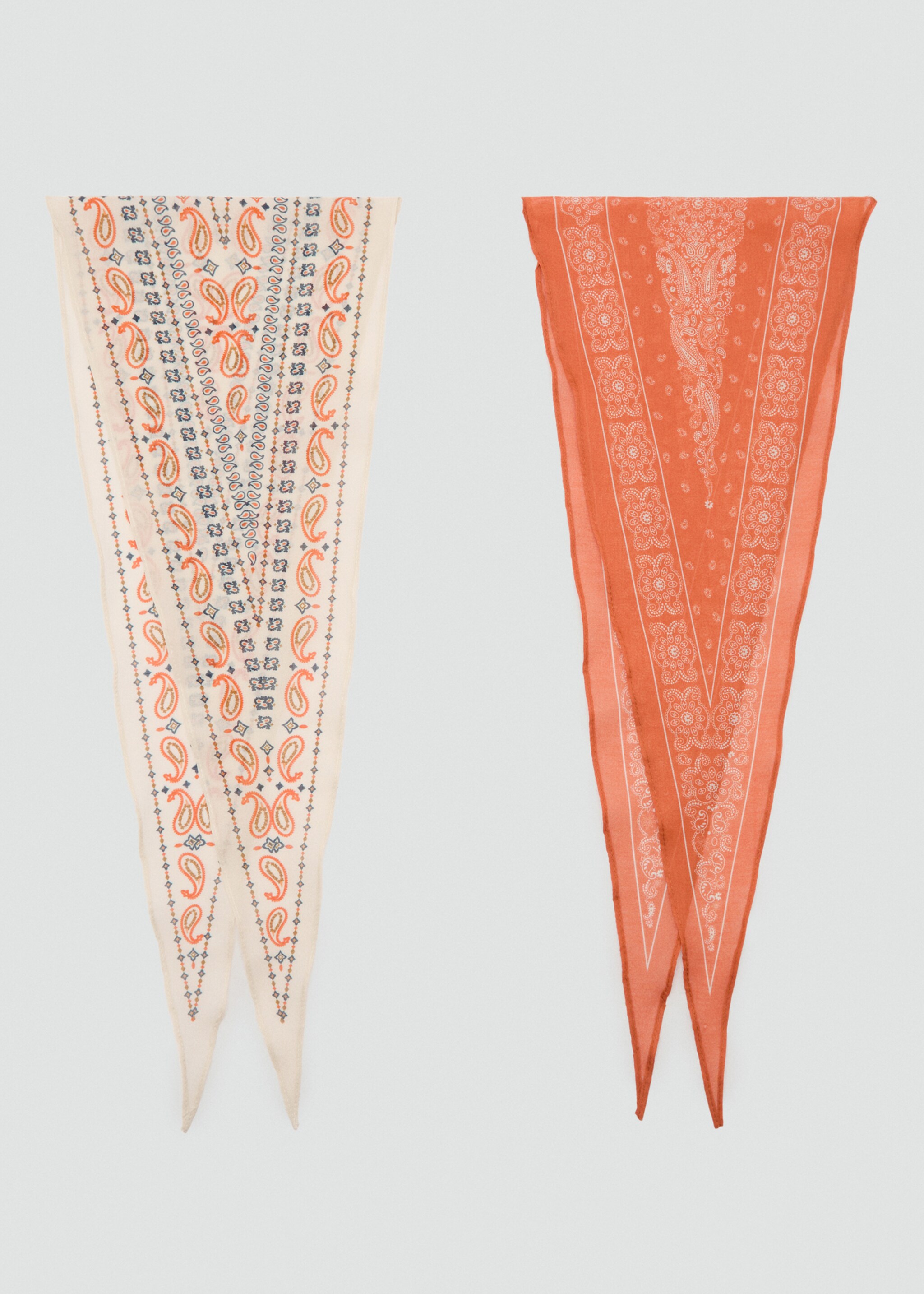Set of 2 printed handkerchiefs - Article without model