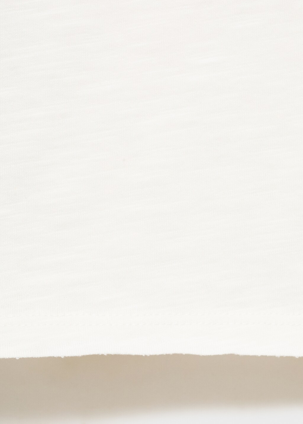 T-shirt with mother-of-pearl button detail