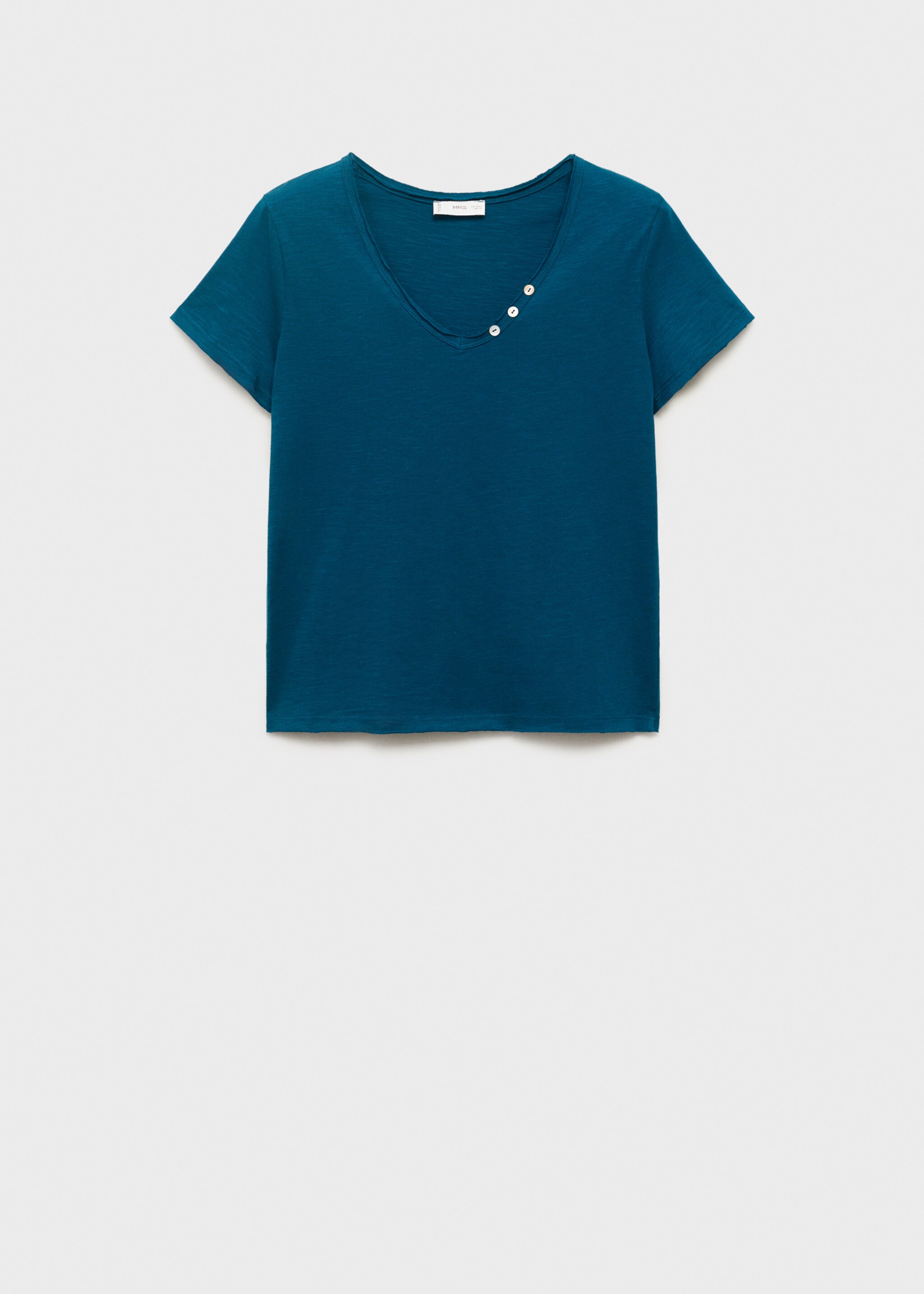 T-shirt dettaglio bottoni madreperla - Articolo senza modello