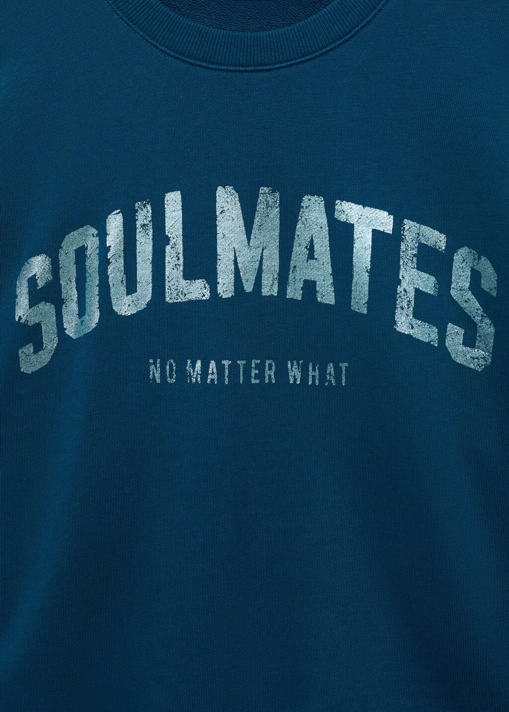 Printed sweatshirt with cut-out