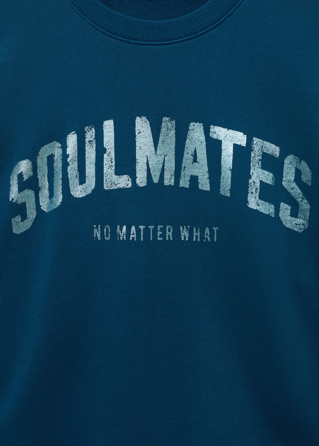 Printed sweatshirt with cut-out