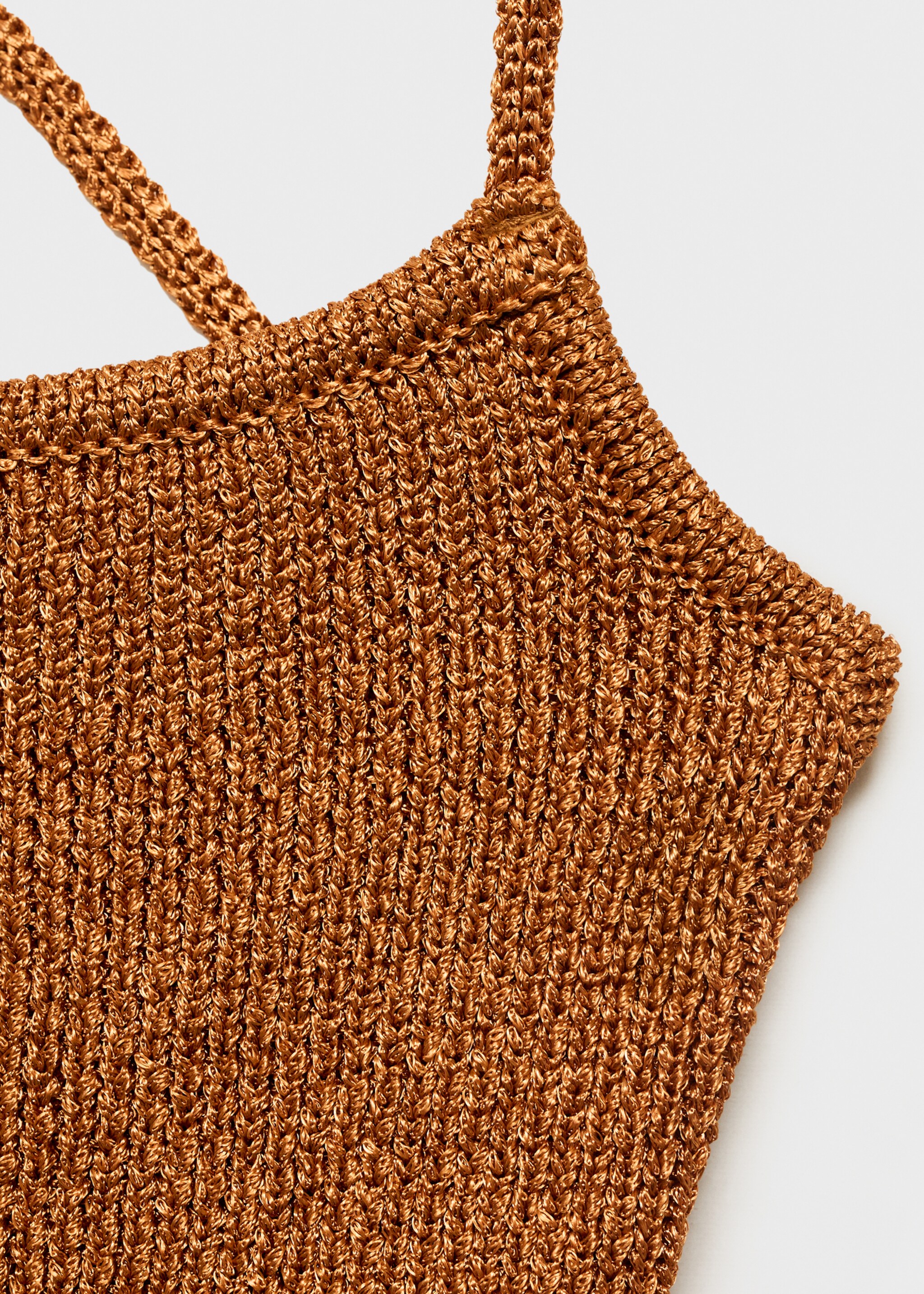 Lurex knit top with crossed back - Details of the article 8