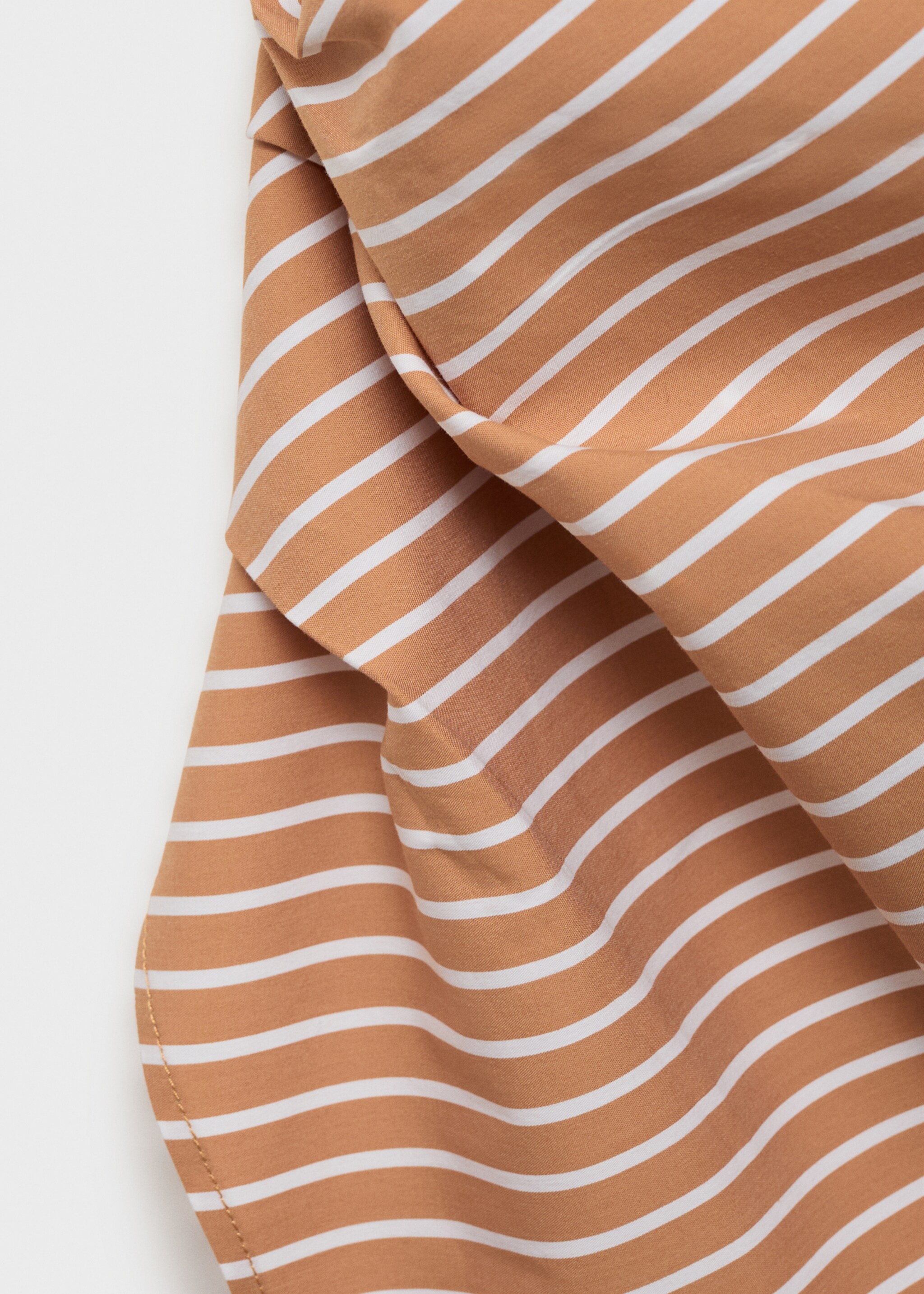 Asymmetrical striped cotton top - Details of the article 8