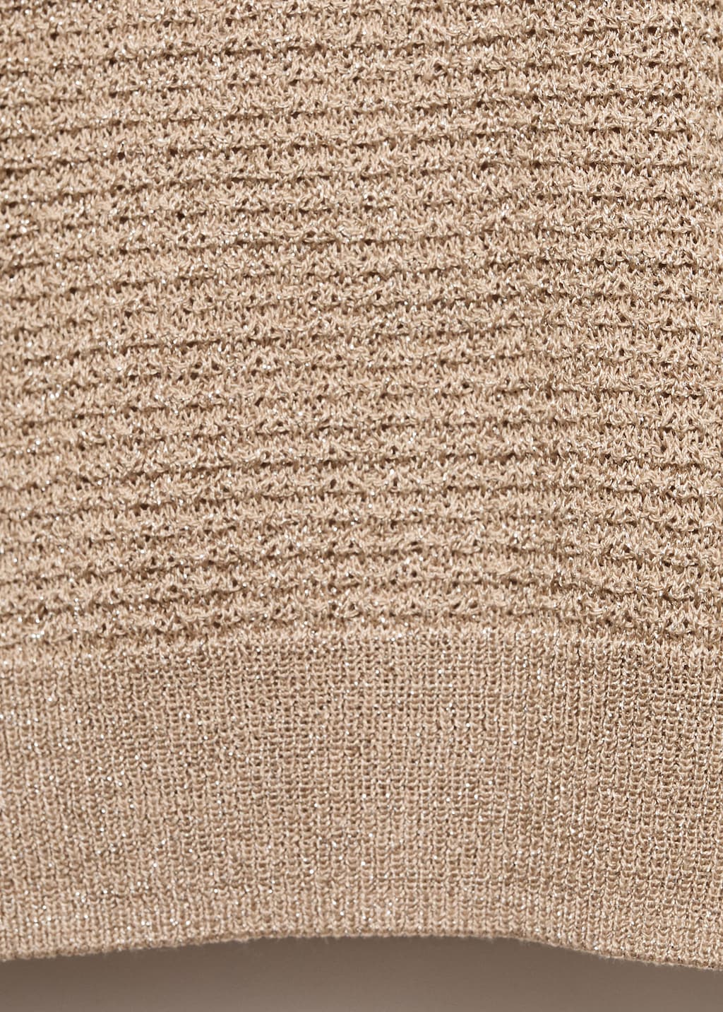 Mango Short-sleeved lurex sweater