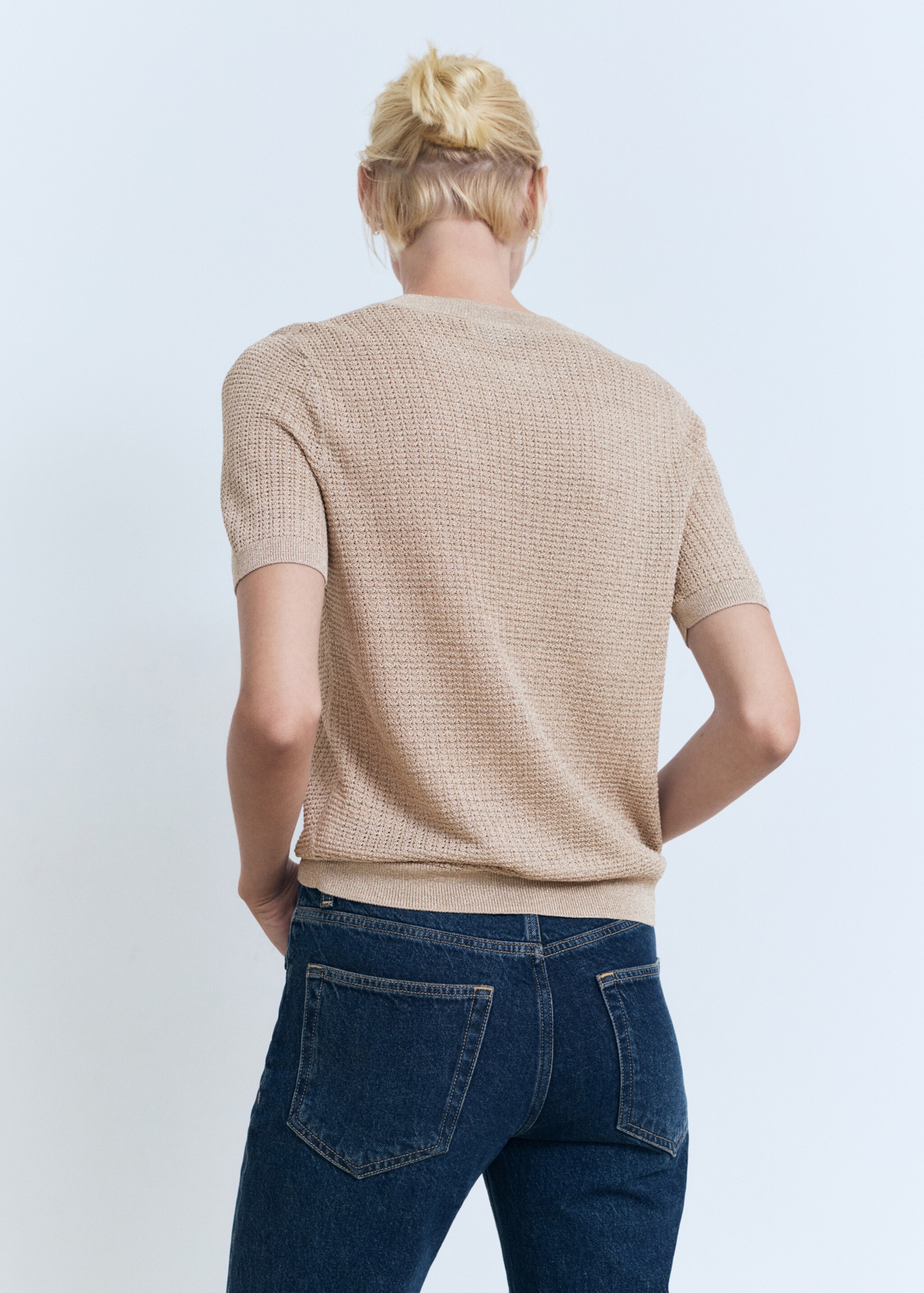 Pull-over Lurex manches courtes - Verso de l’article