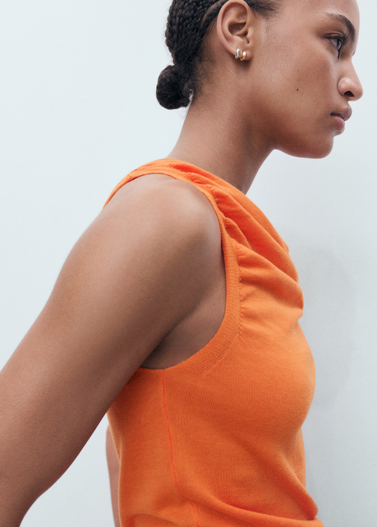 Draped knit top - Details of the article 1