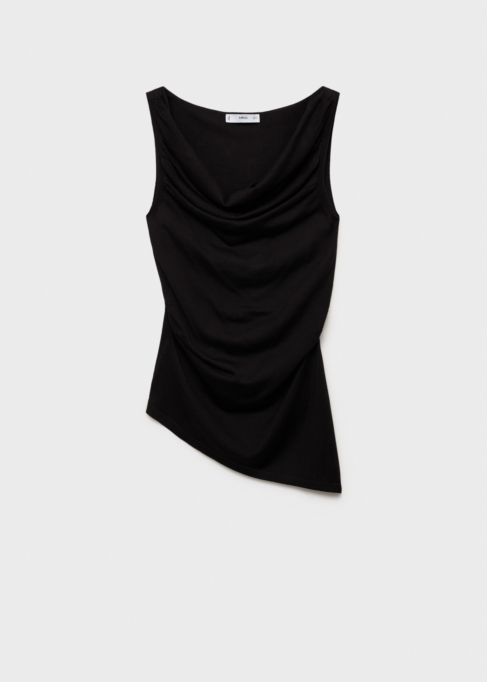 Draped knit top - Article without model