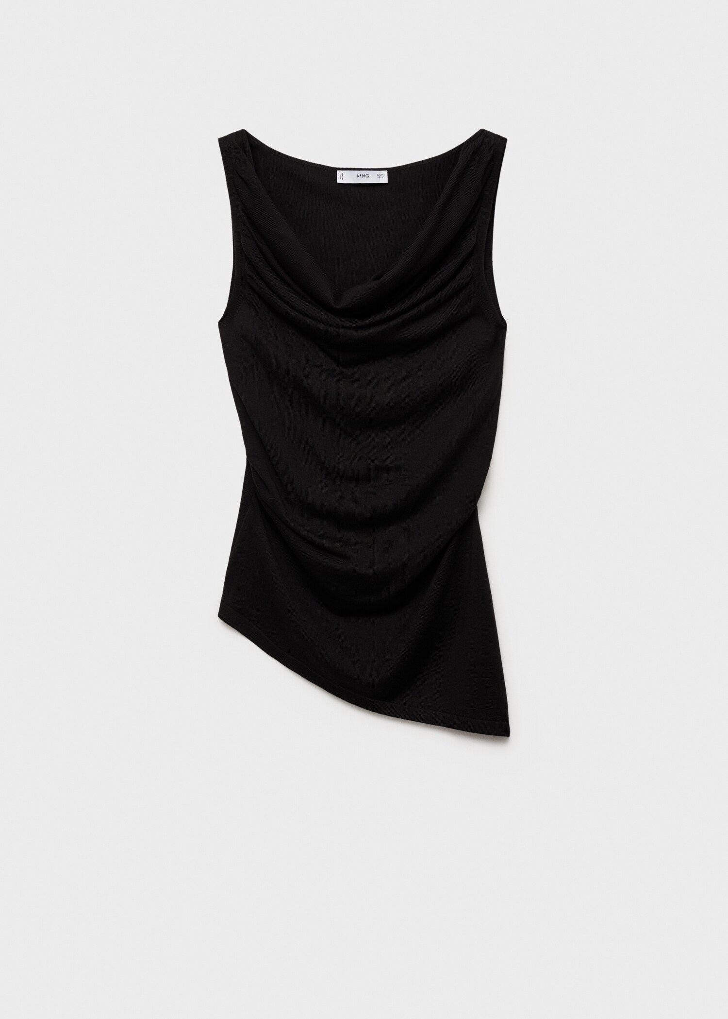 Draped knit top - Article without model
