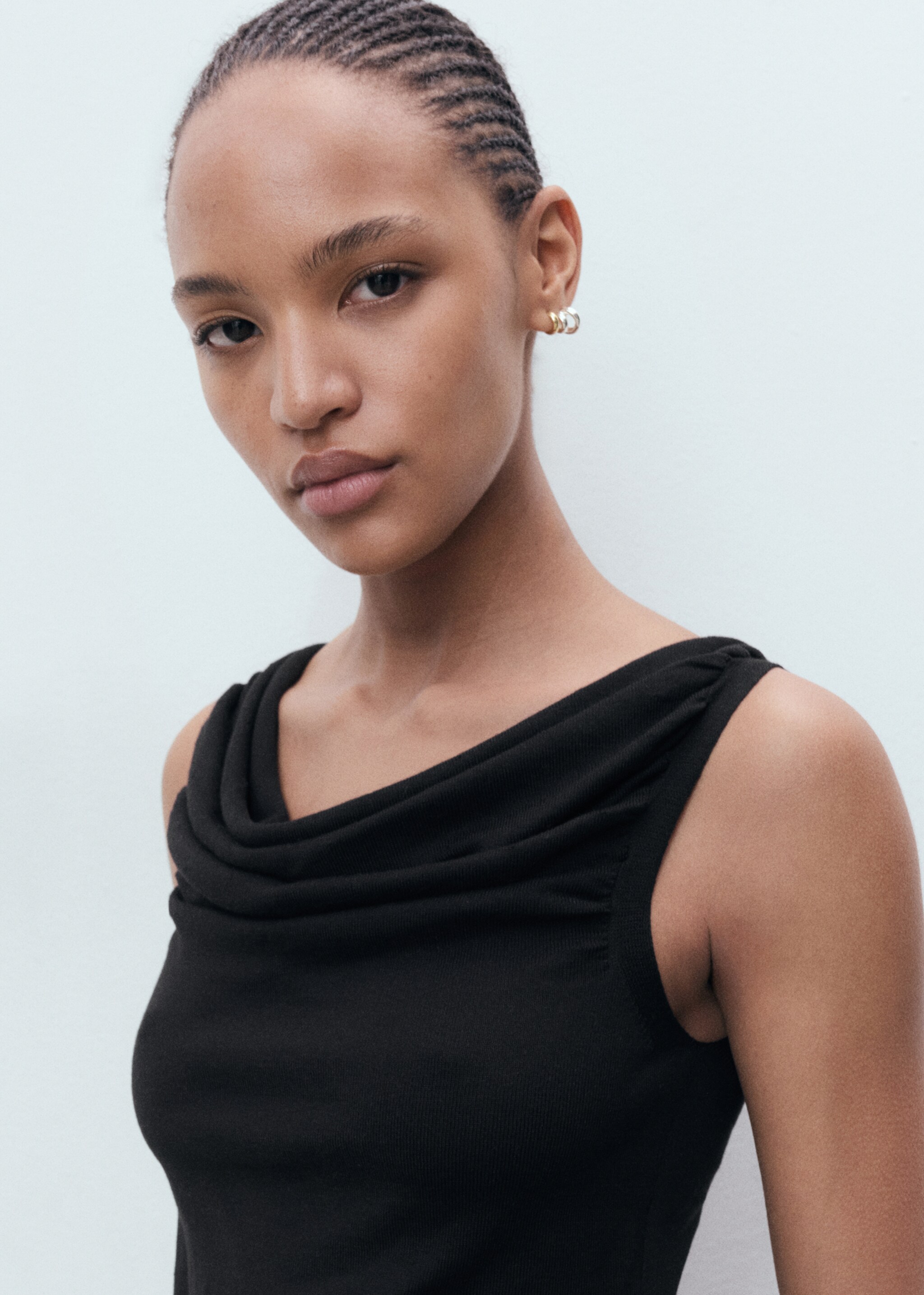 Draped knit top - Details of the article 1