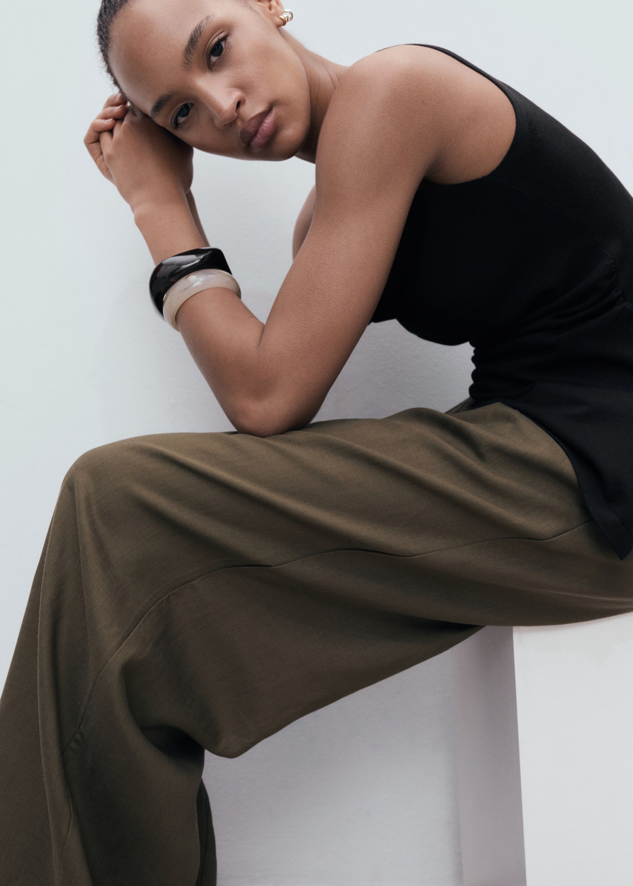 Draped knit top - Details of the article 2