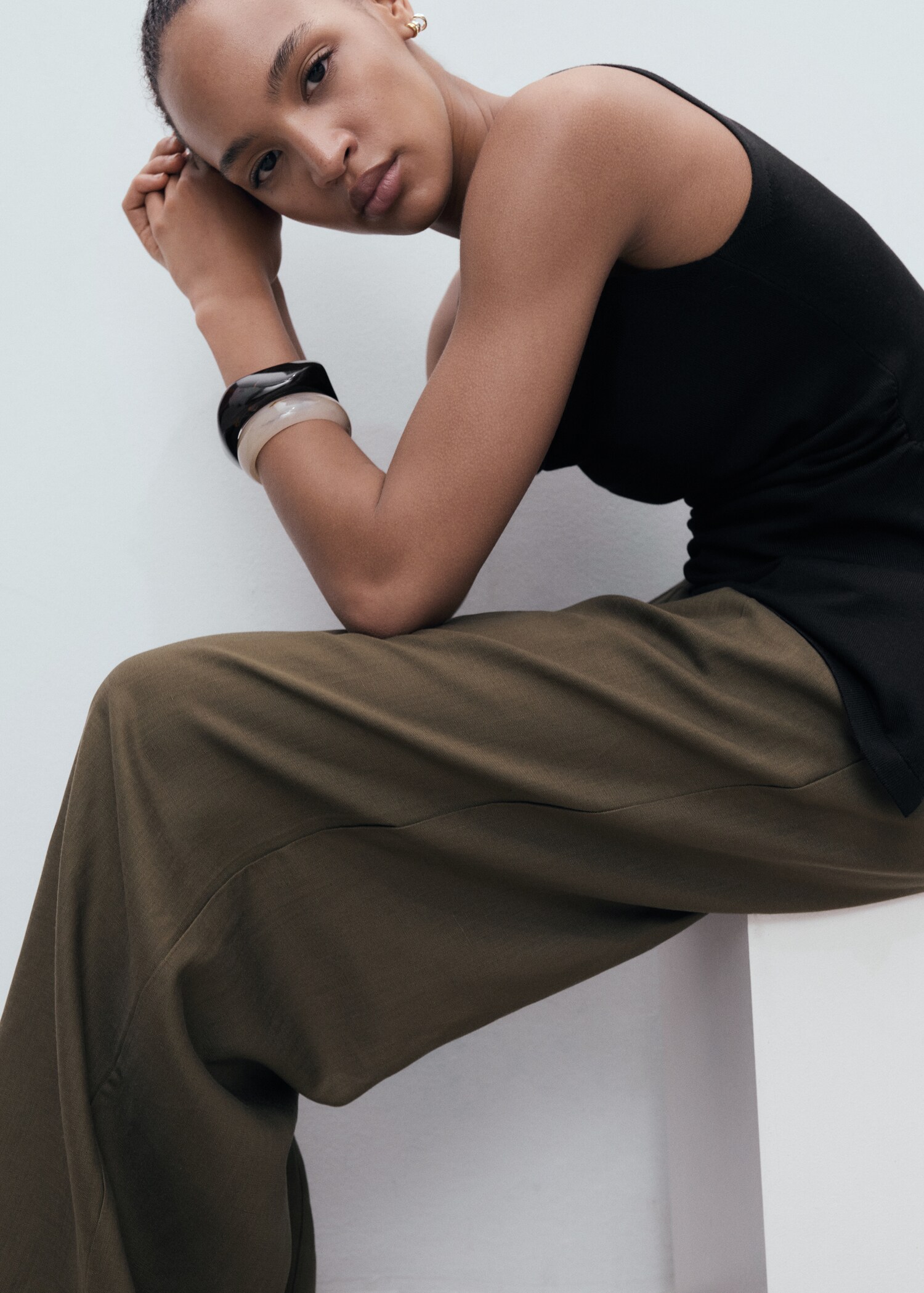 Draped knit top - Details of the article 2