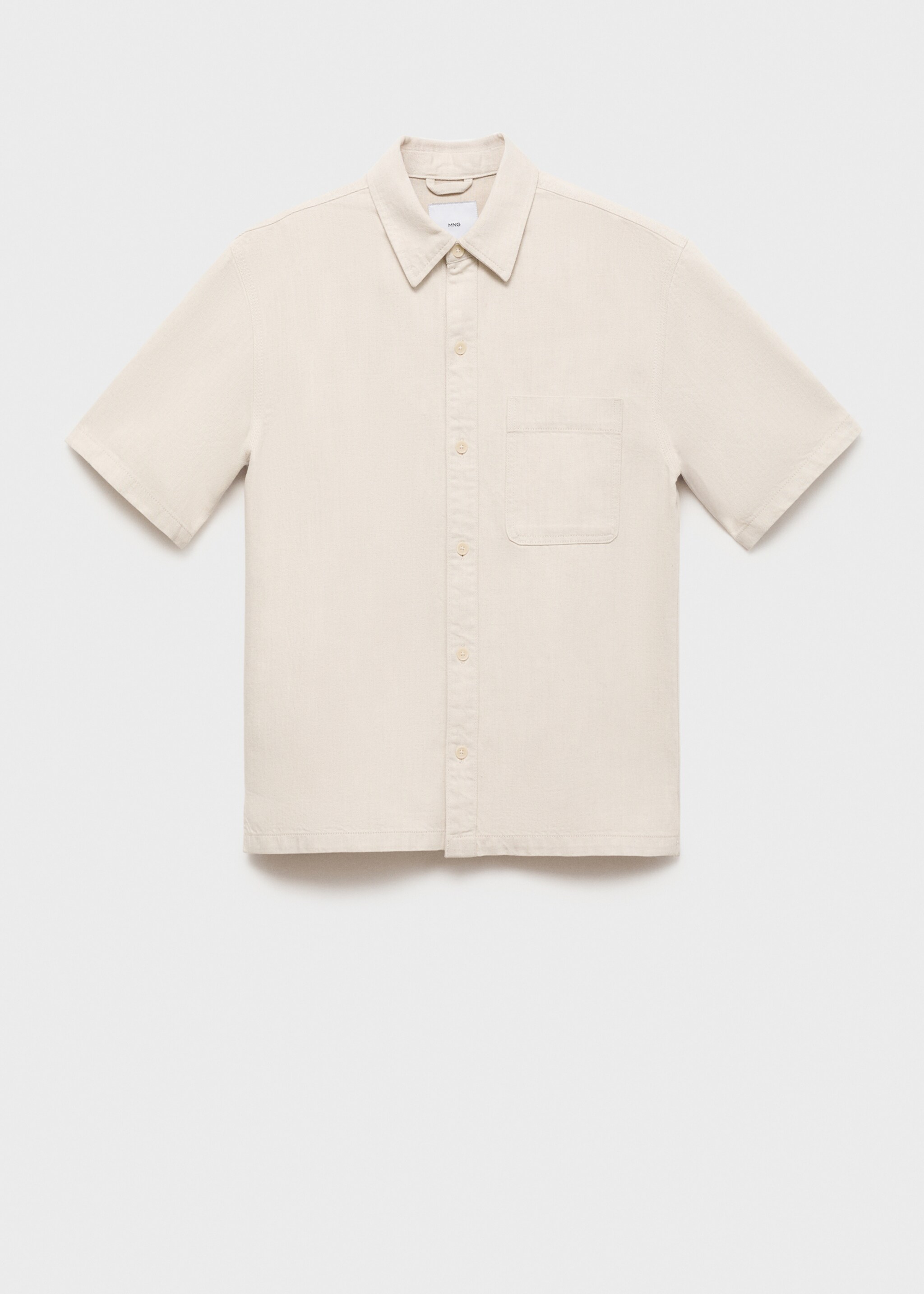 Linnen-katoen mix shirt - Artikel zonder model