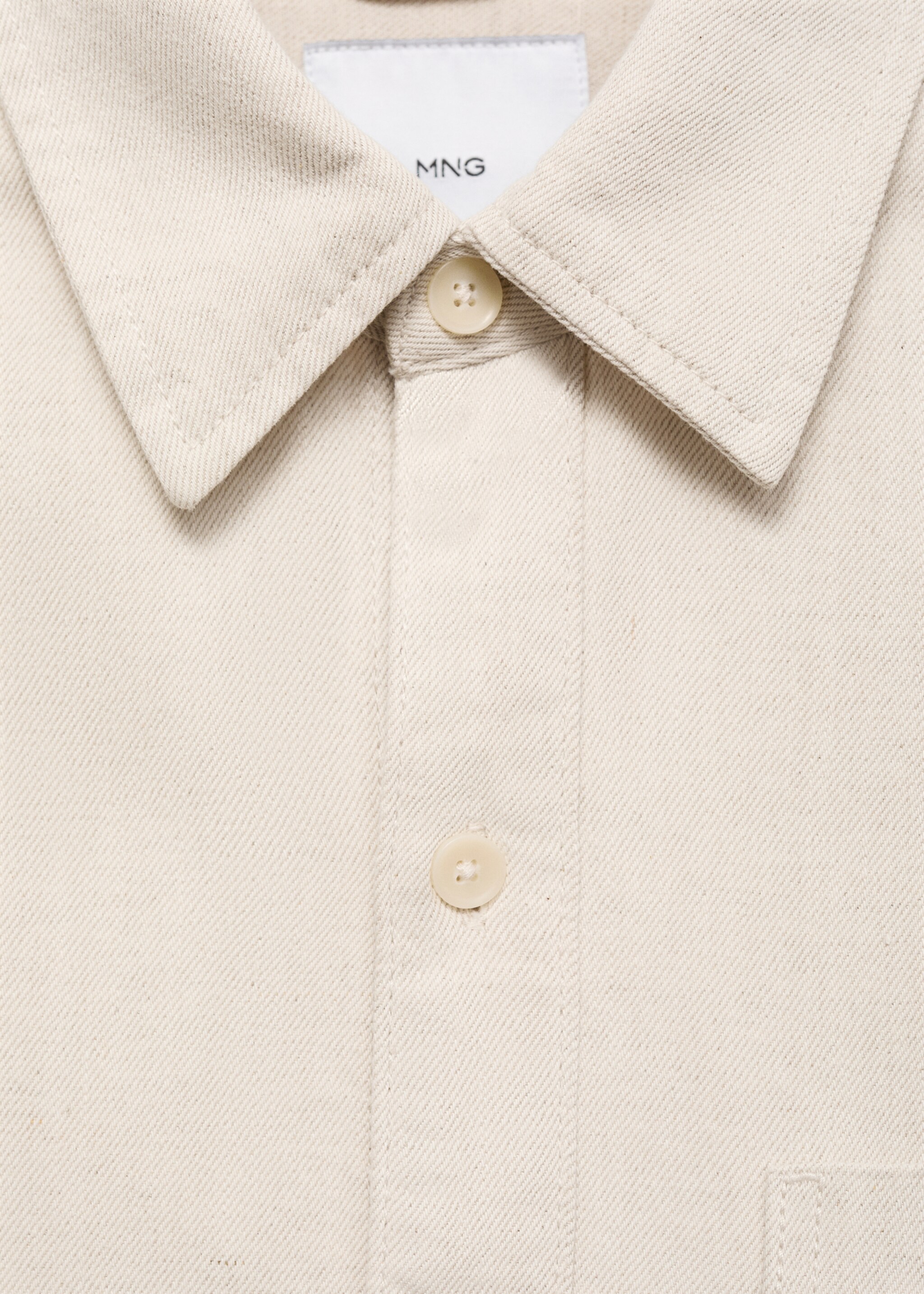 Linen-cotton blend shirt - Details of the article 0