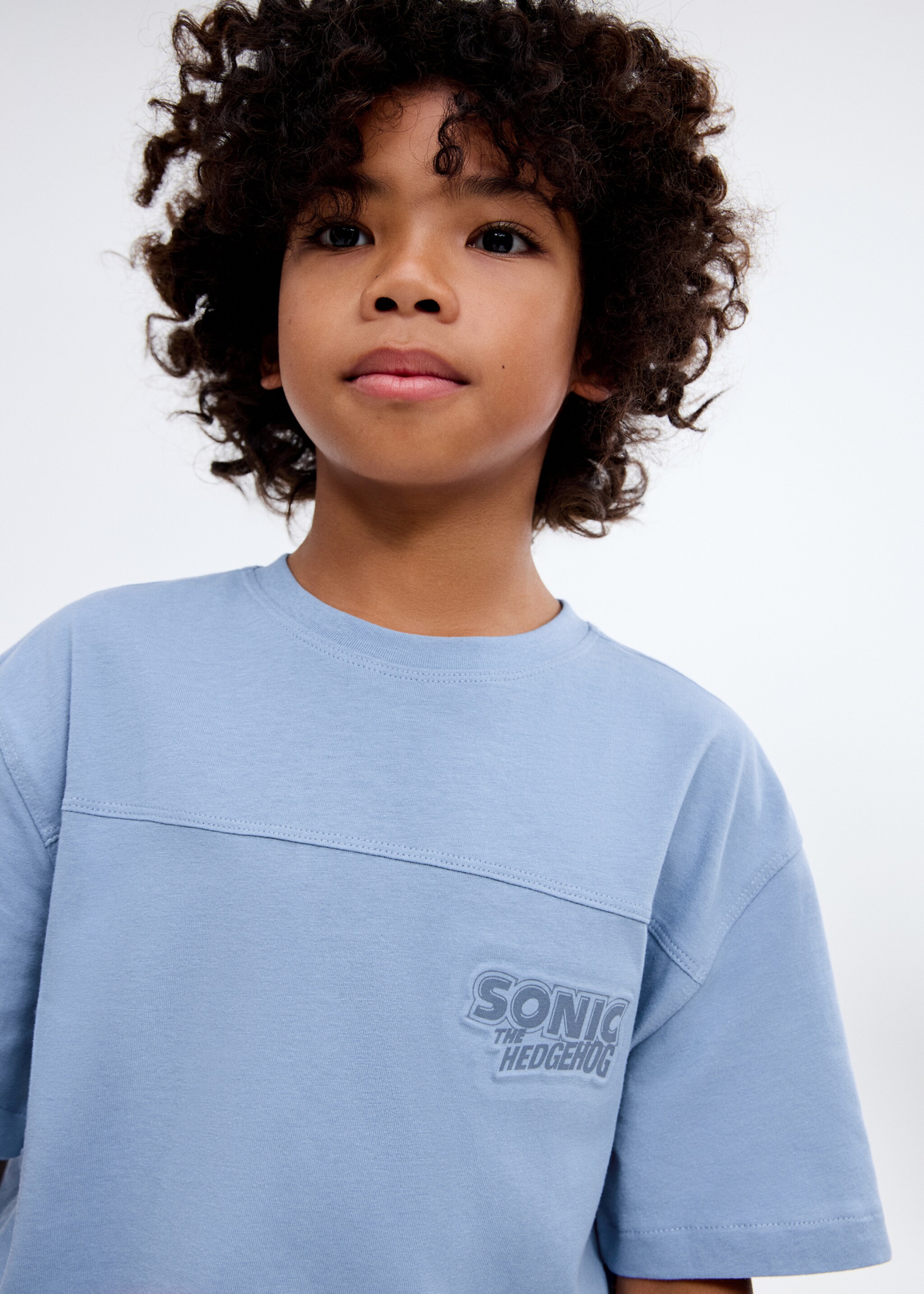 Embossed Sonic t-shirt - Medium plane, Blue. Ref: 17042910-00.