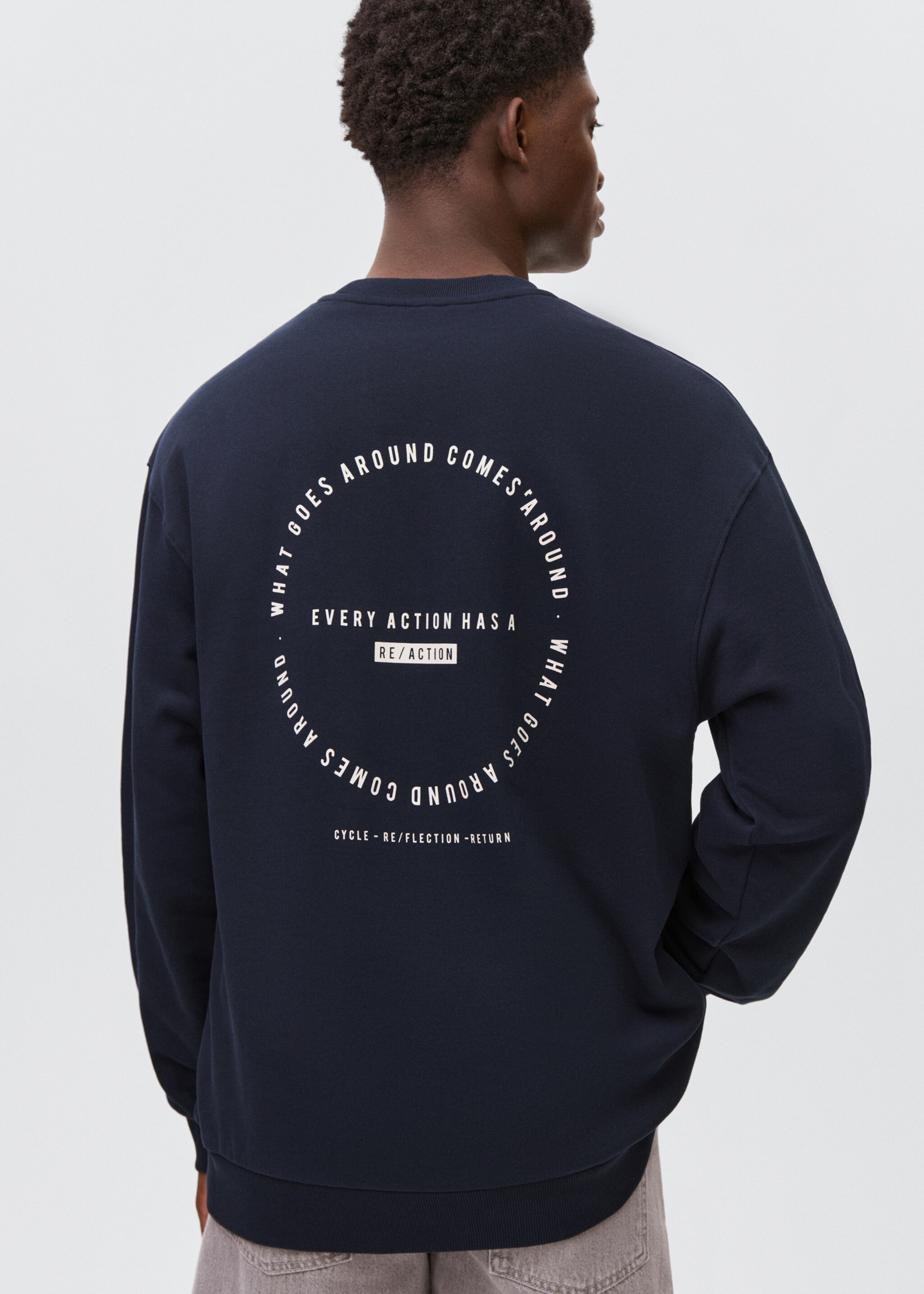 Gemustertes Baumwoll-Sweatshirt - Detail des Artikels 6