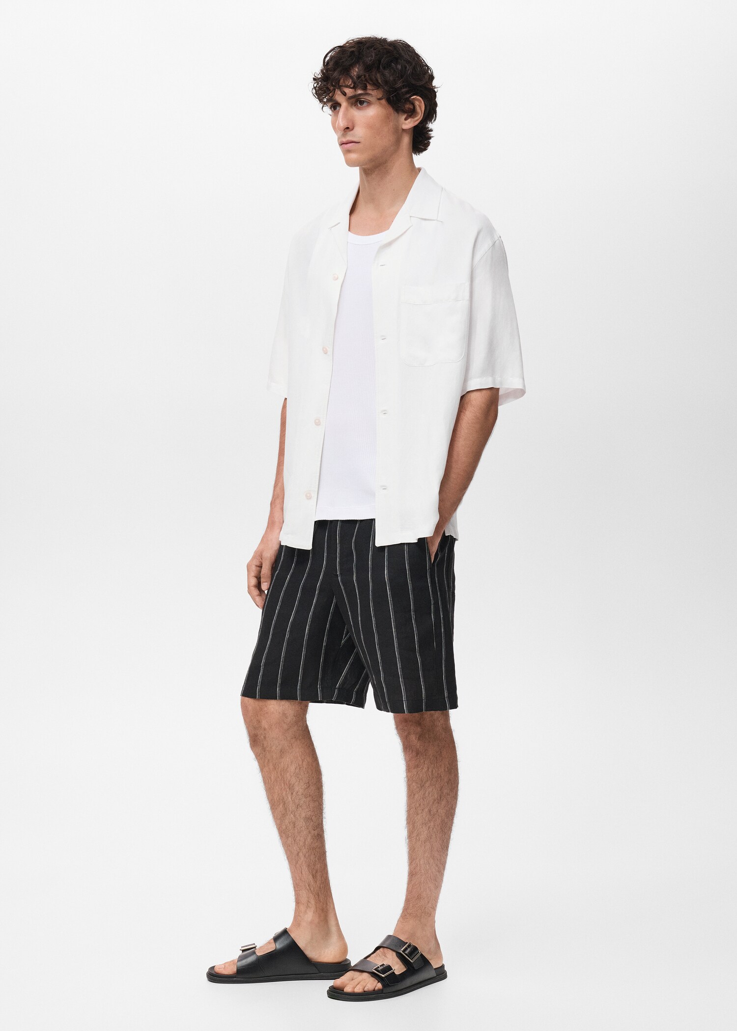 Chemise regular-fit lin mélangé - Détail de l'article 2