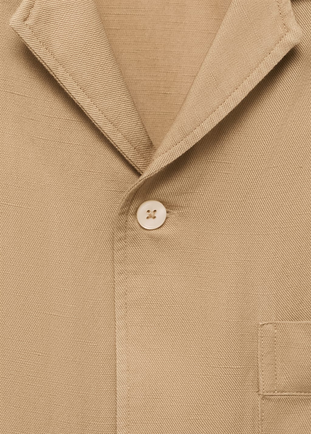 Regular-fit linen blend shirt