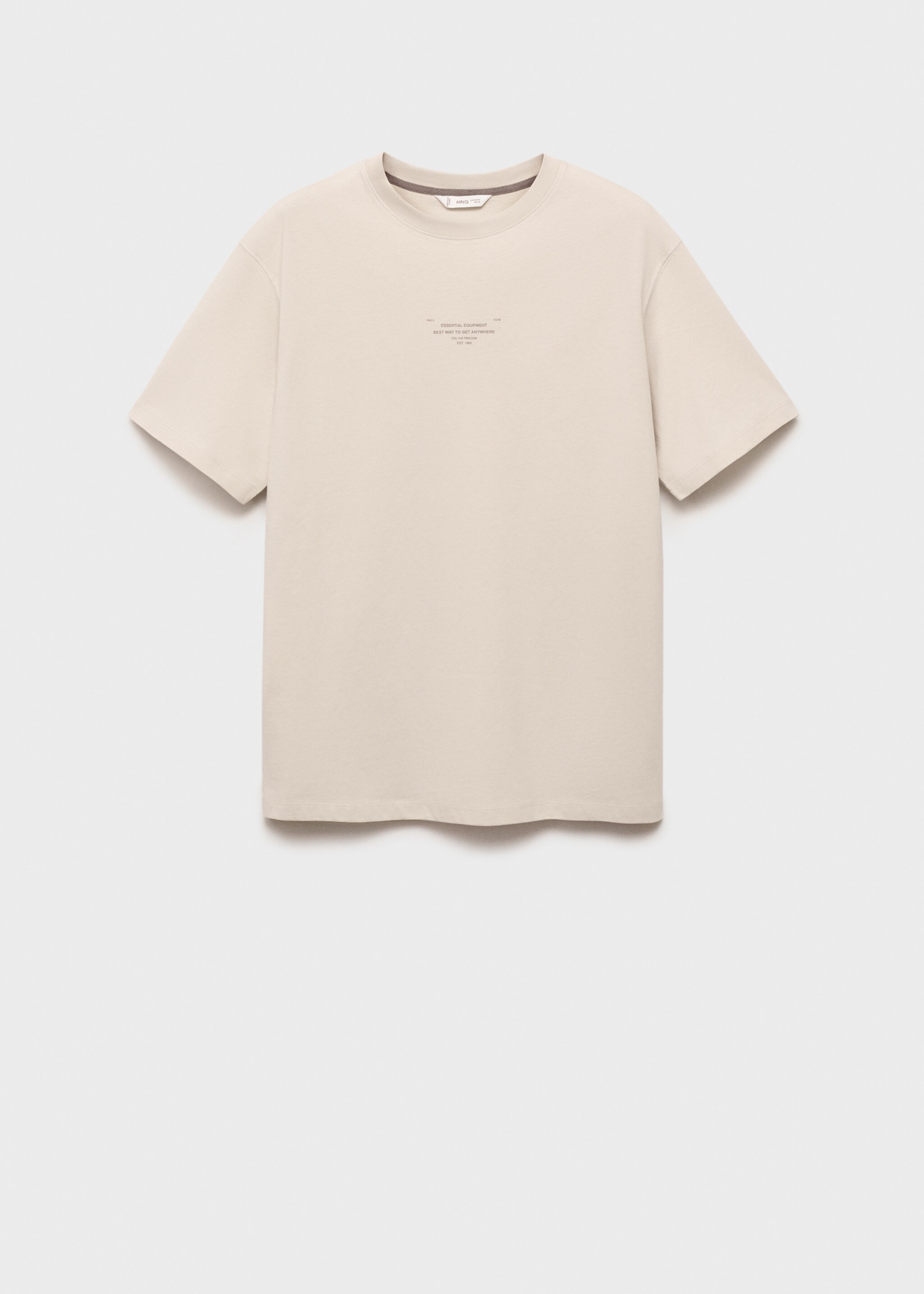 Printed cotton-blend t-shirt - Article without model