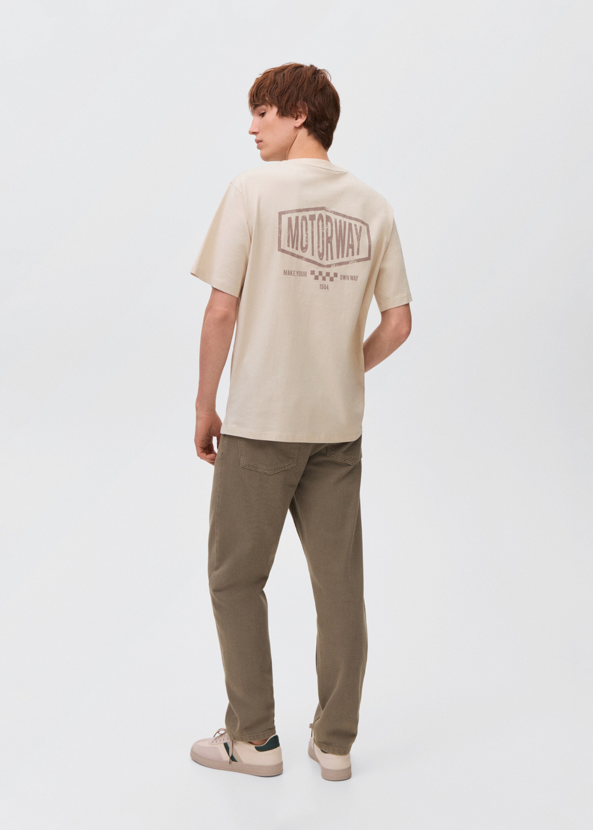 Printed cotton-blend t-shirt - Reverse of the article