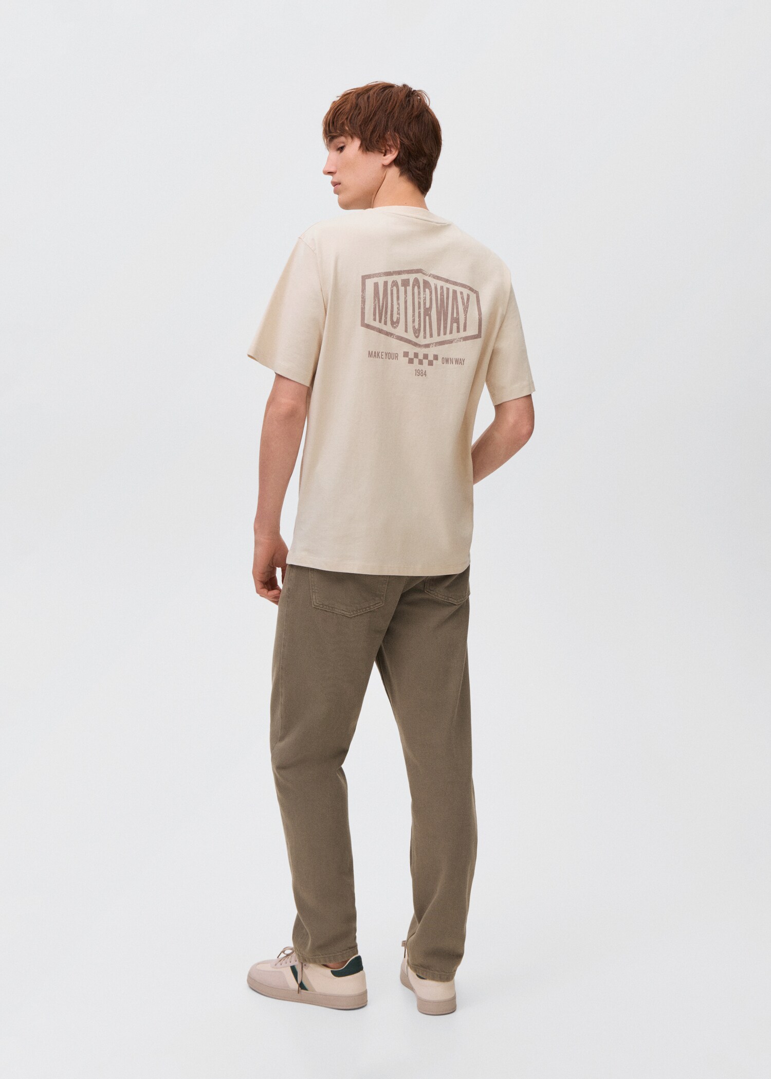 T-shirt en coton imprimé - Verso de l’article