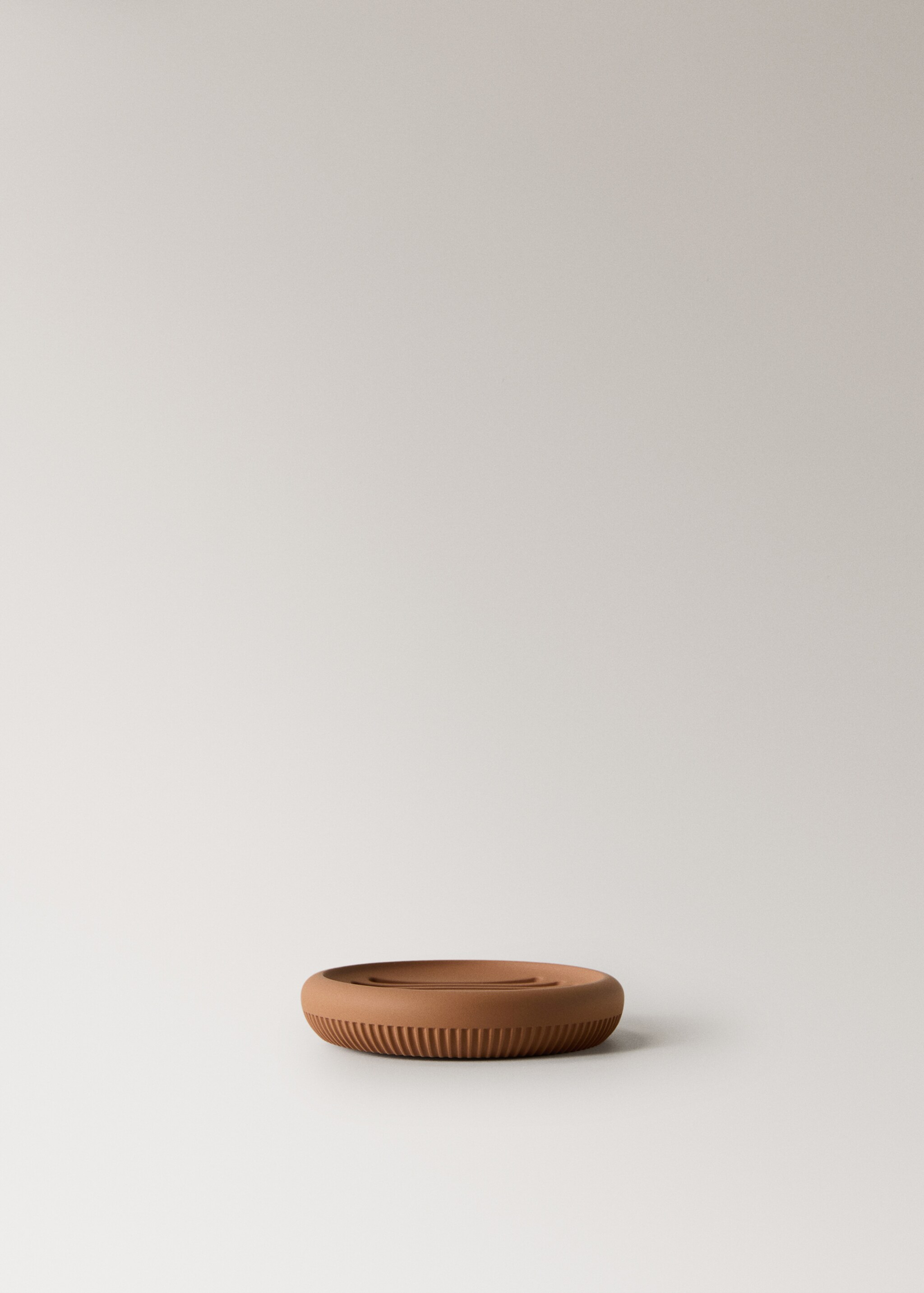 Resin soap dish - Article without model, Medium Brown. Ref: 17042922-00.
