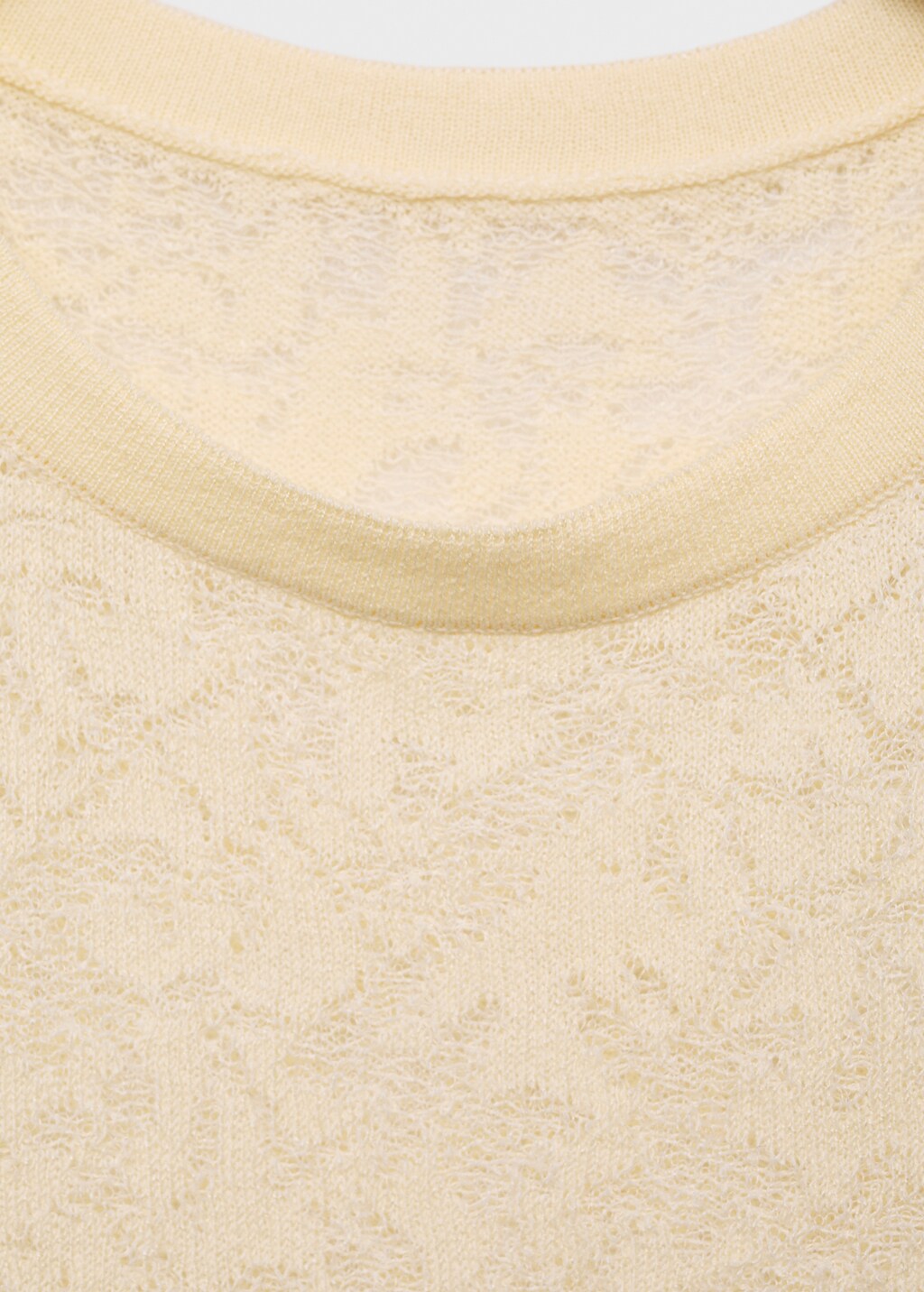 Openwork knit top - Women | MANGO USA