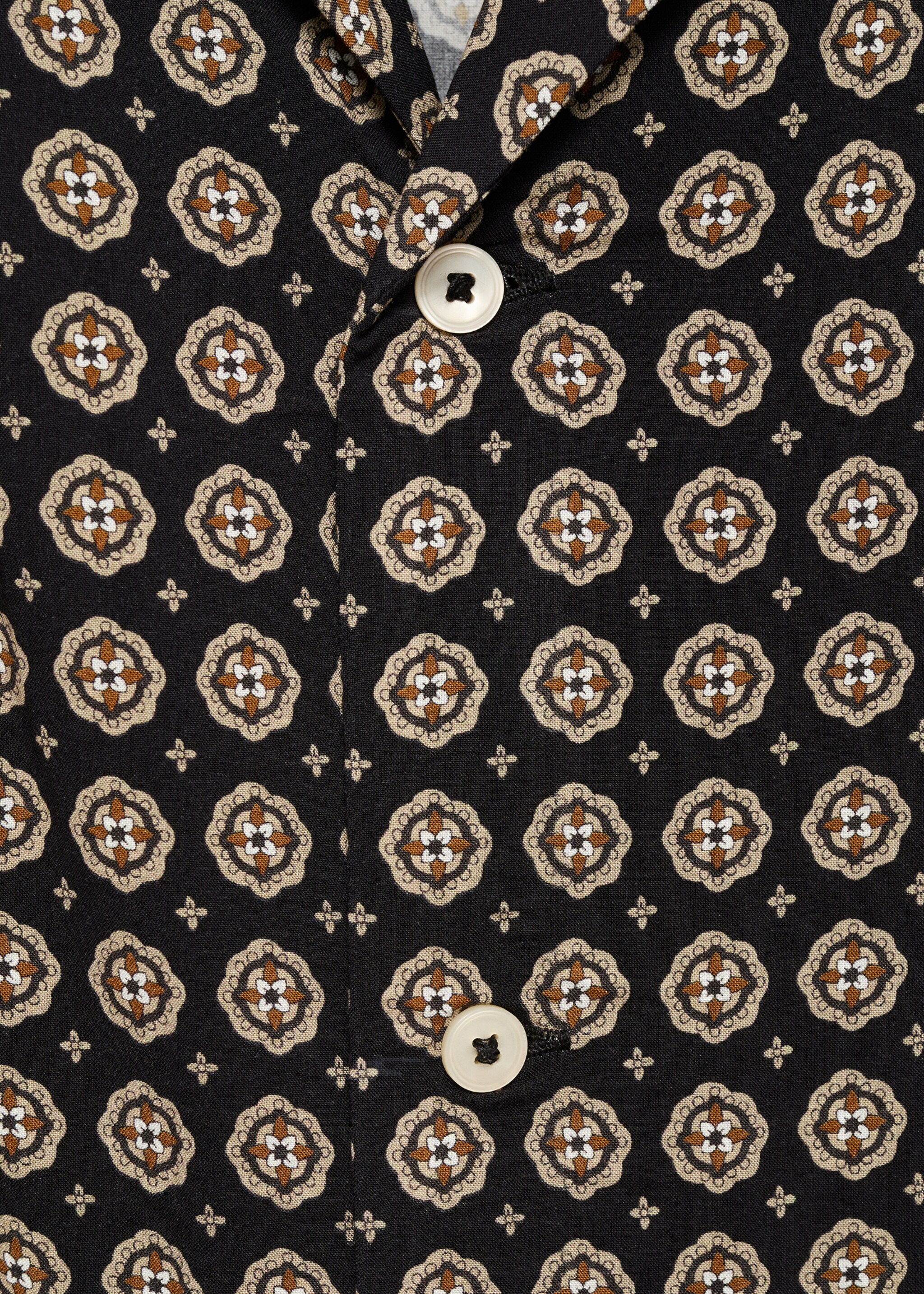 Printed fluid regular-fit shirt - Details of the article 0