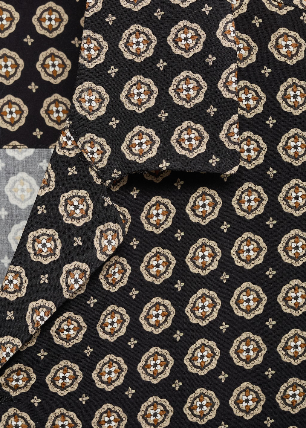 Printed fluid regular-fit shirt