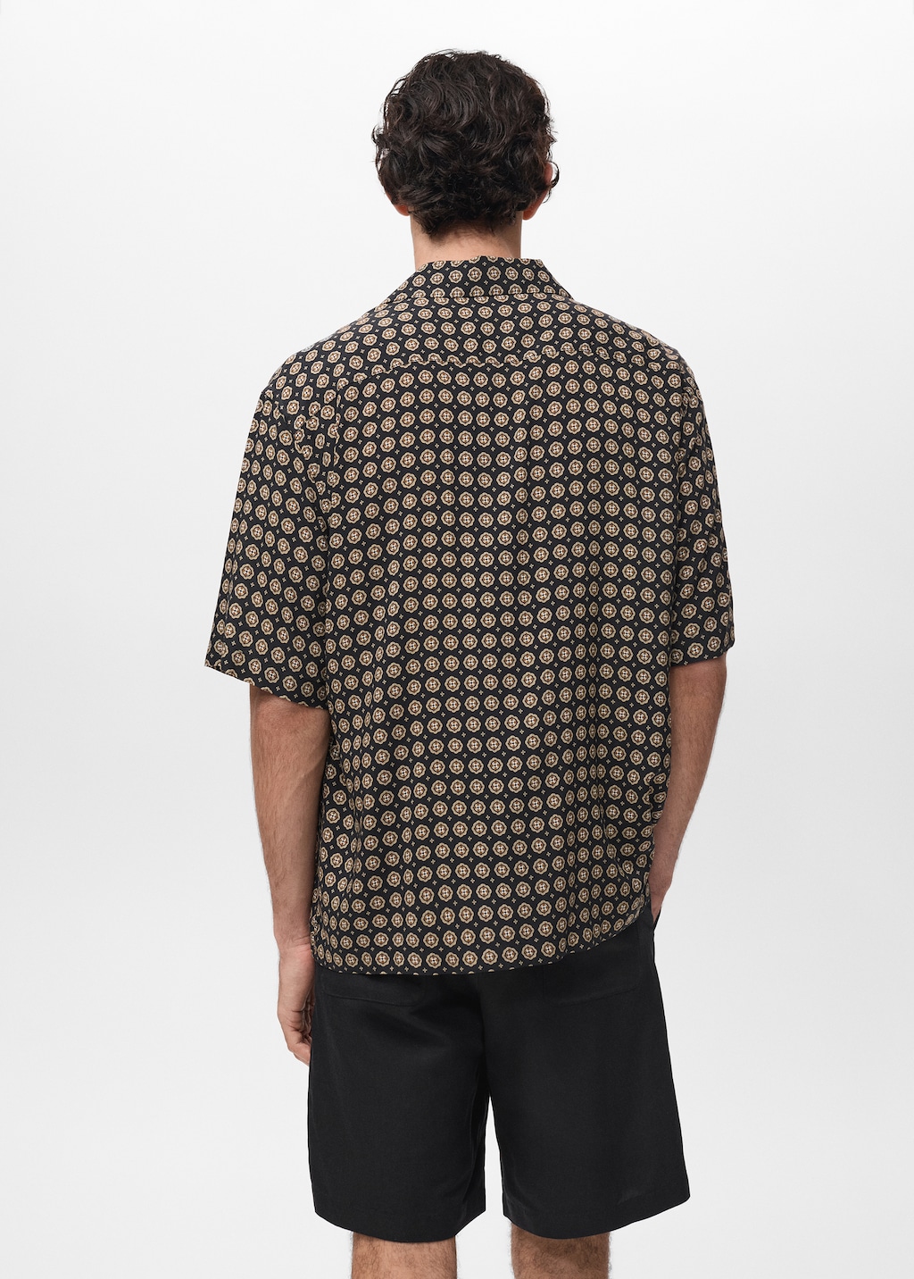 Printed fluid regular-fit shirt