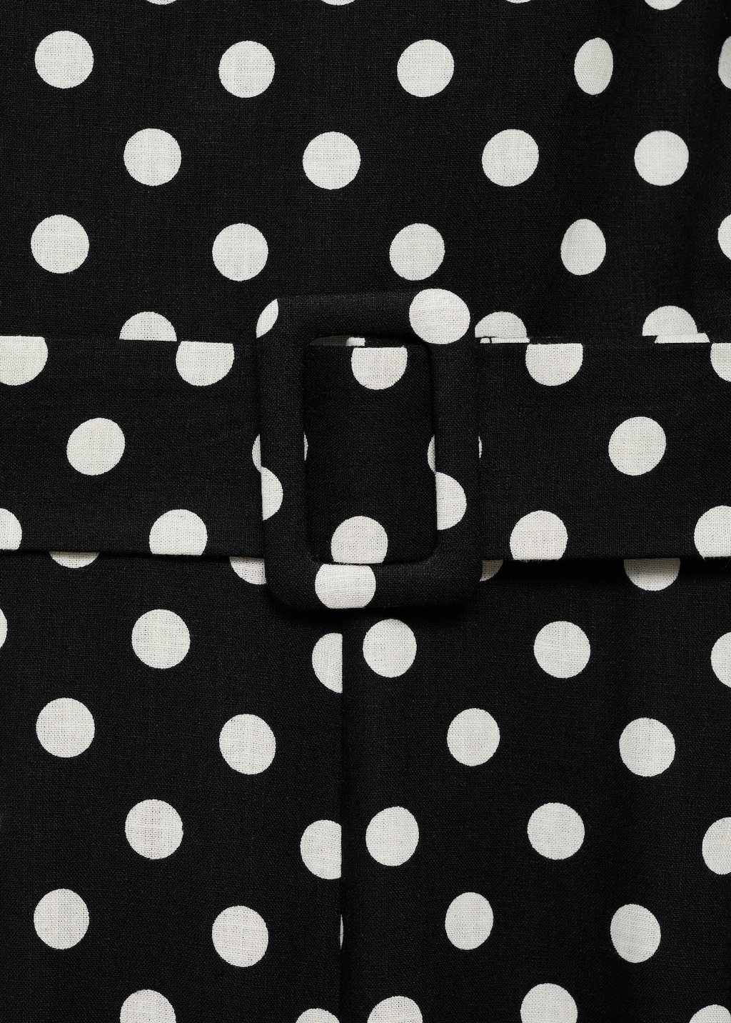 Polka-dot belt jumpsuit