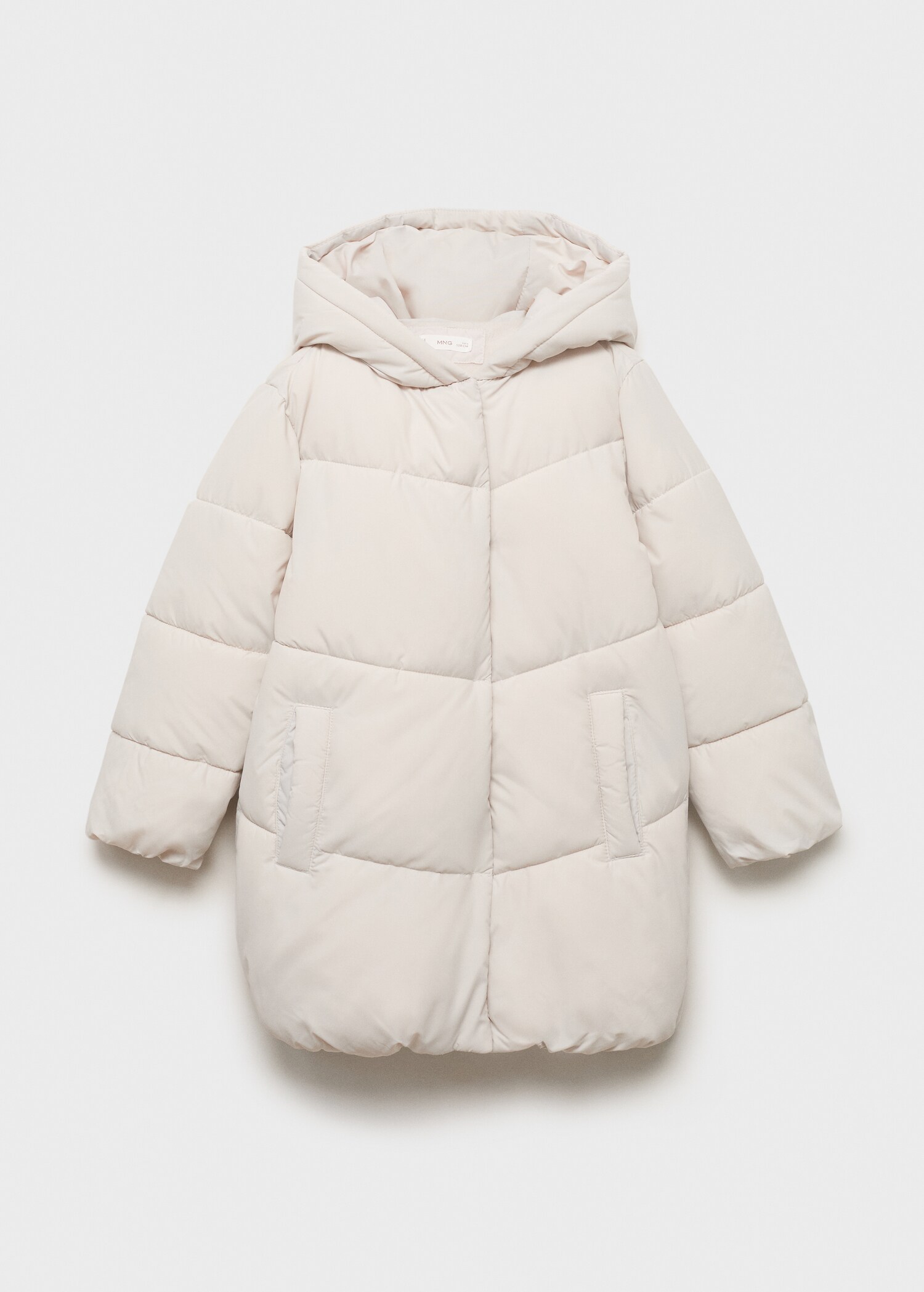 Hood quilted coat - Article without model